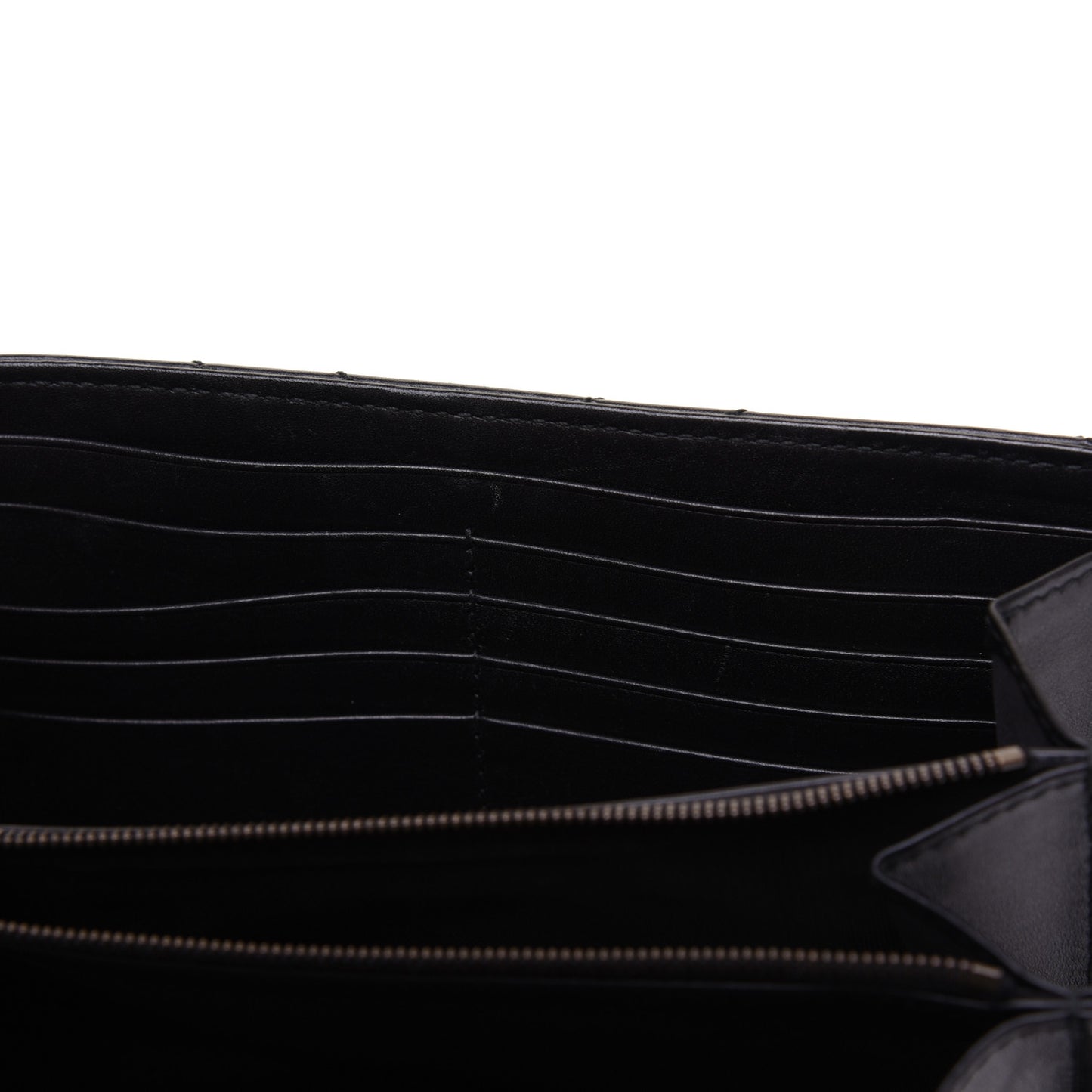 Calfskin Matelasse GG Marmont Chain Wallet Black