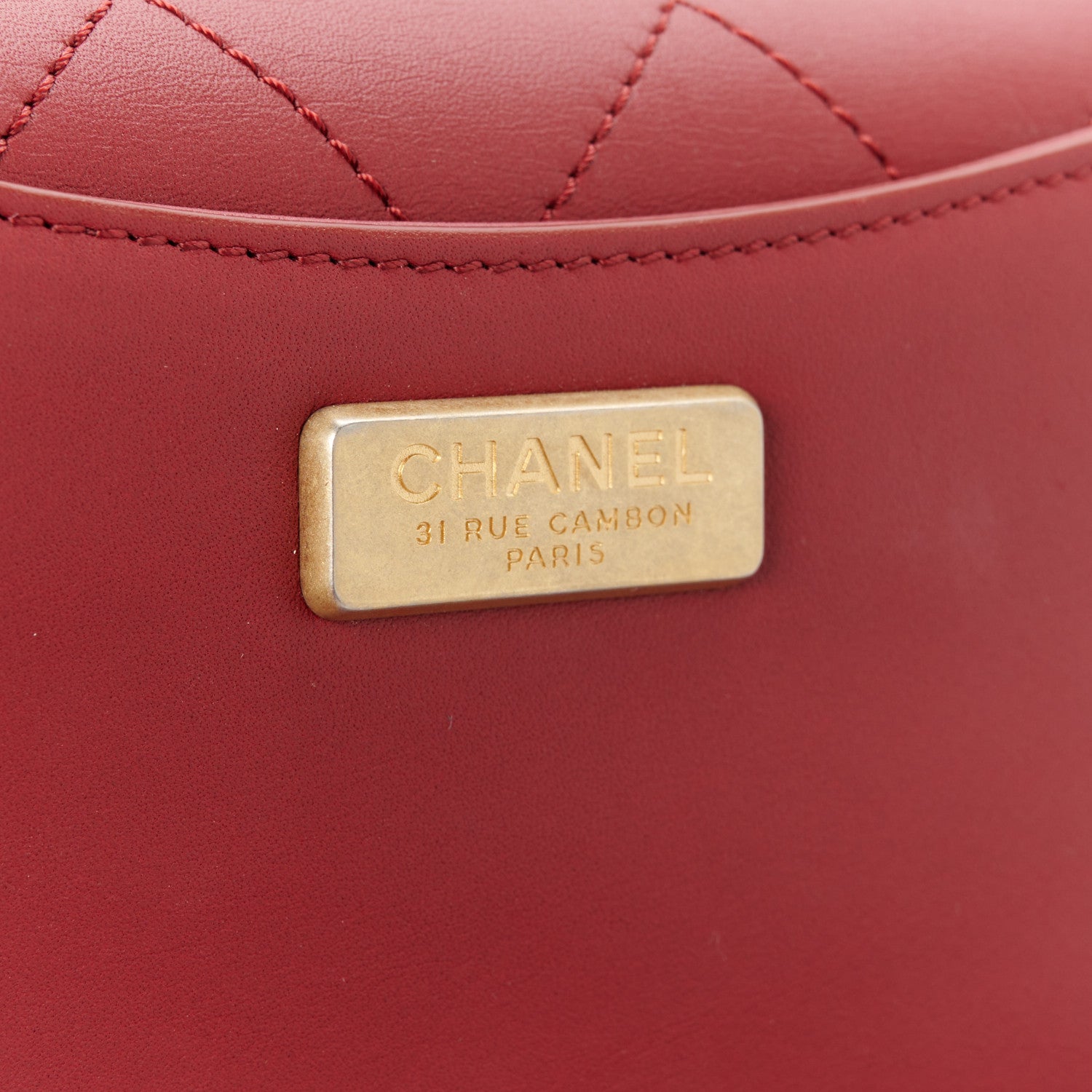 Chanel Calfskin Stitched Flap Red 8 of 11