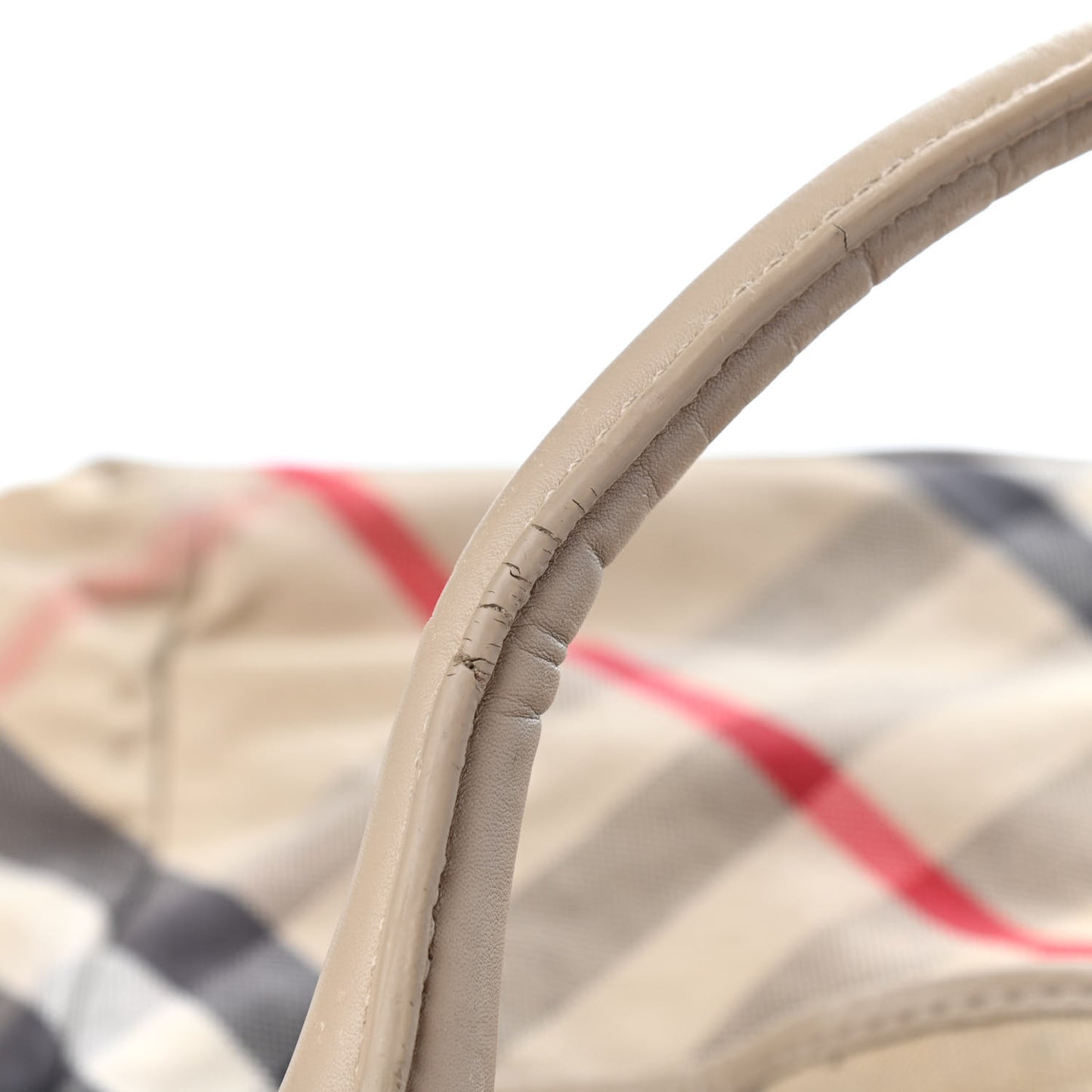 Nova Check Tote Diaper Bag Beige