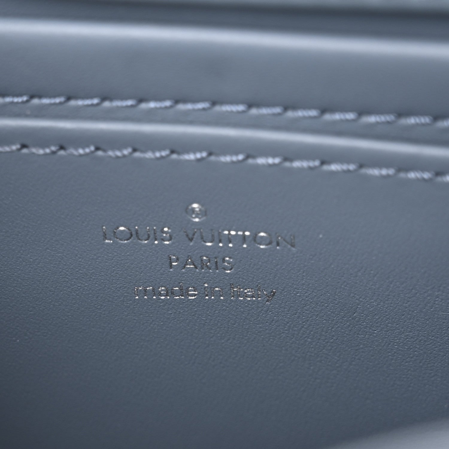 Louis Vuitton Lambskin Malletage GO-14 PM NM Denim Blue 7 of 11