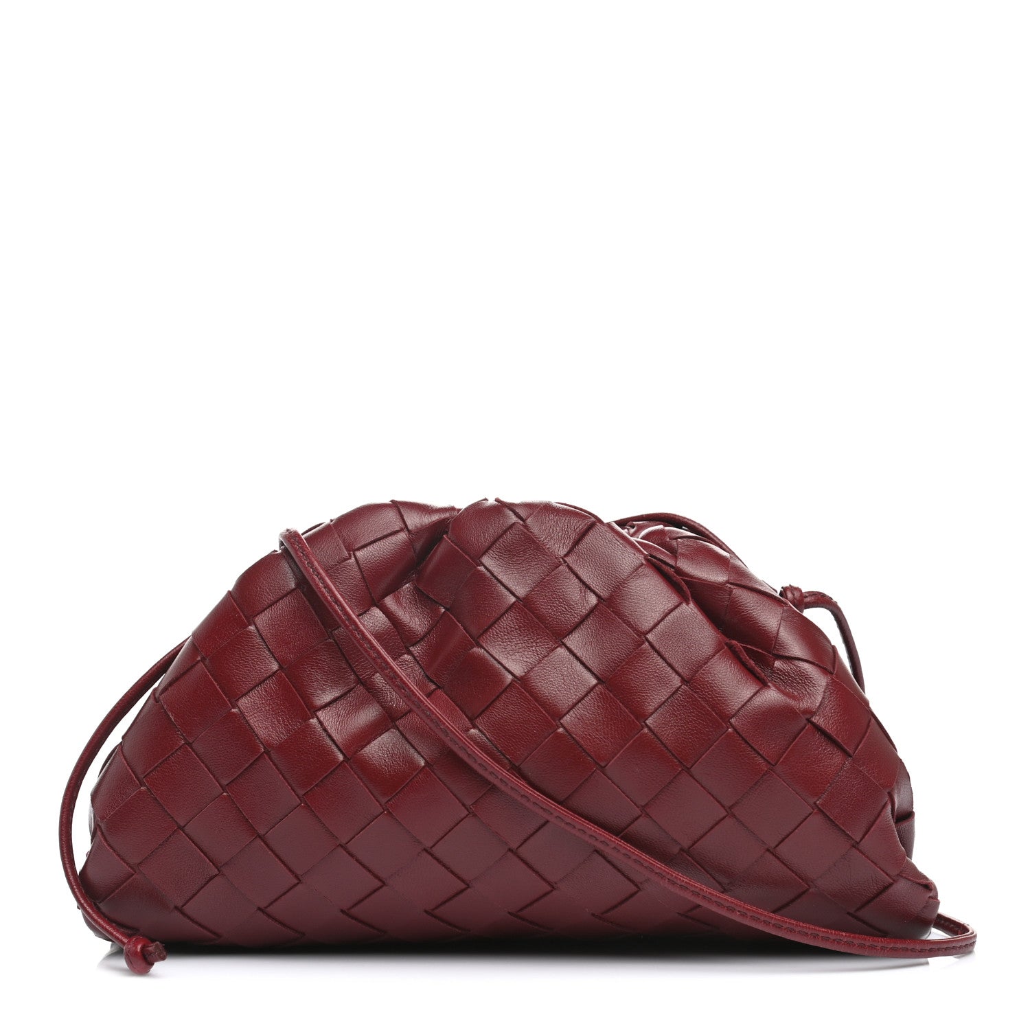 Bottega Veneta Nappa Intrecciato The Mini Pouch Bordeaux 1043784