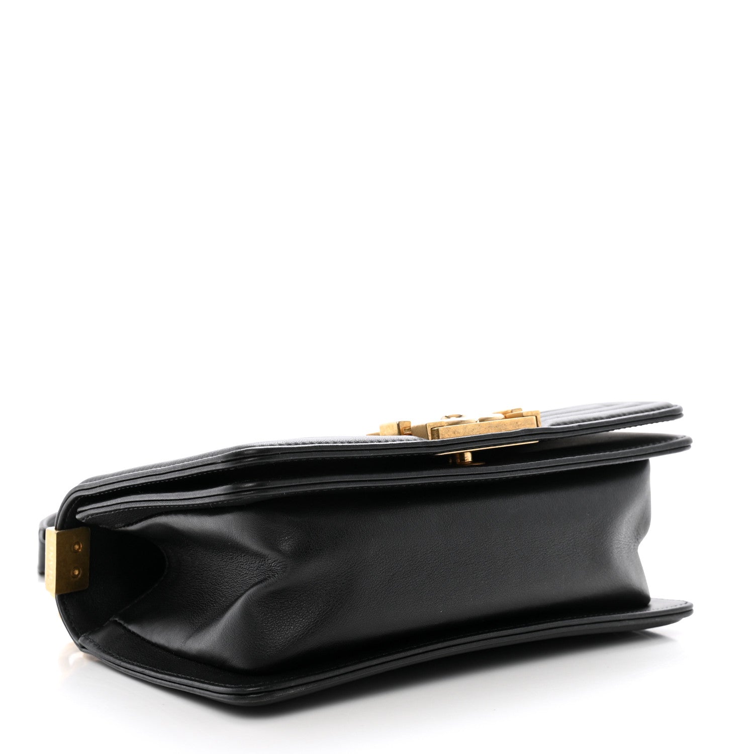 Chanel Lambskin Chevron Quilted Small Boy Flap Black 4 of 10