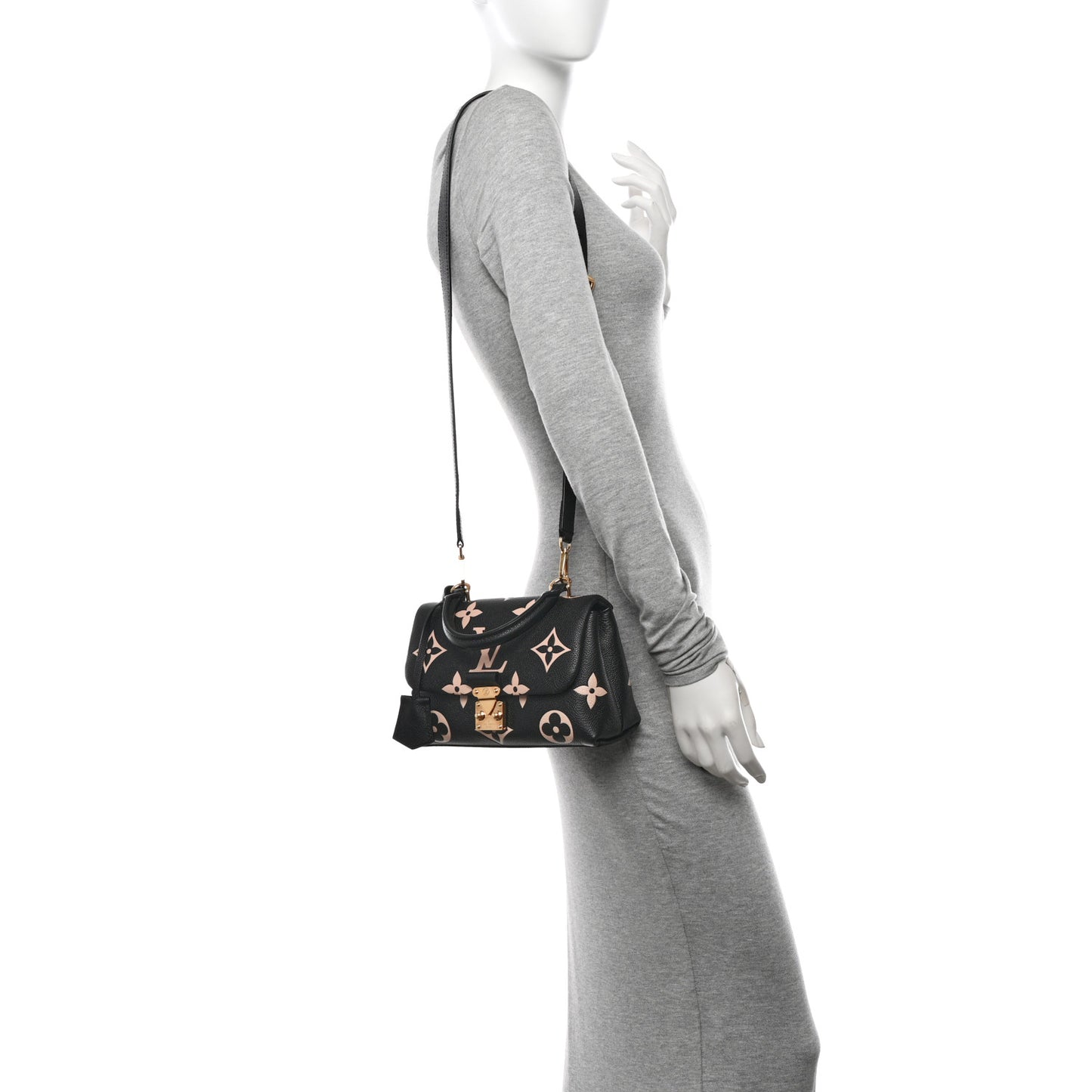 Empreinte Monogram Giant Madeleine BB Black Beige