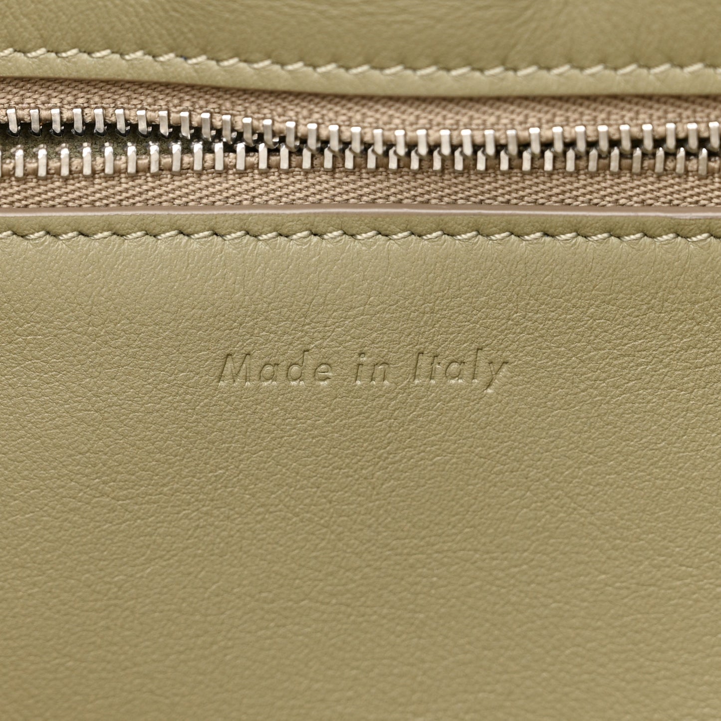 Smooth Calfskin Small Big Bag Sage