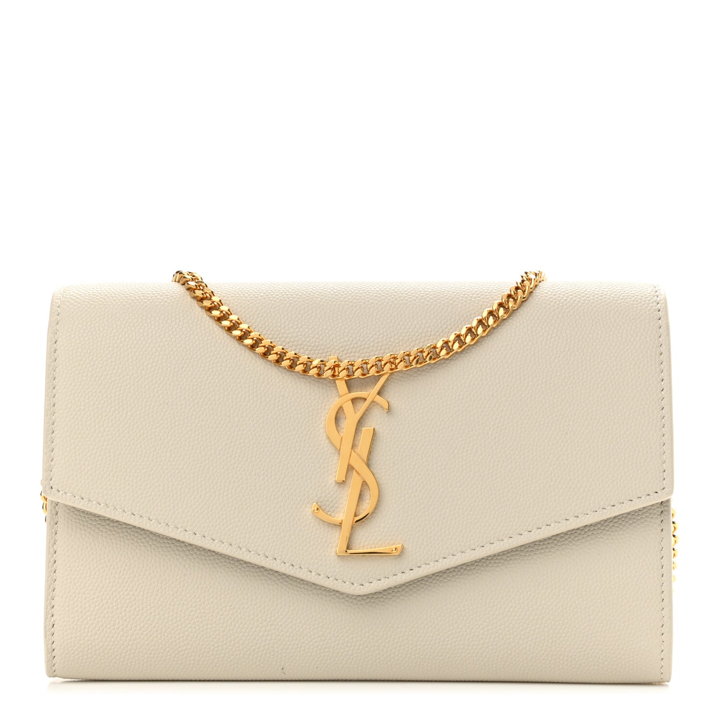 Grain De Poudre Monogram Uptown Chain Wallet Crema Soft