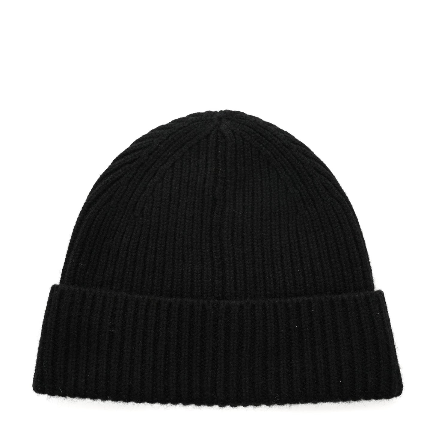Cashmere Ribbed LV Spark Beanie Black