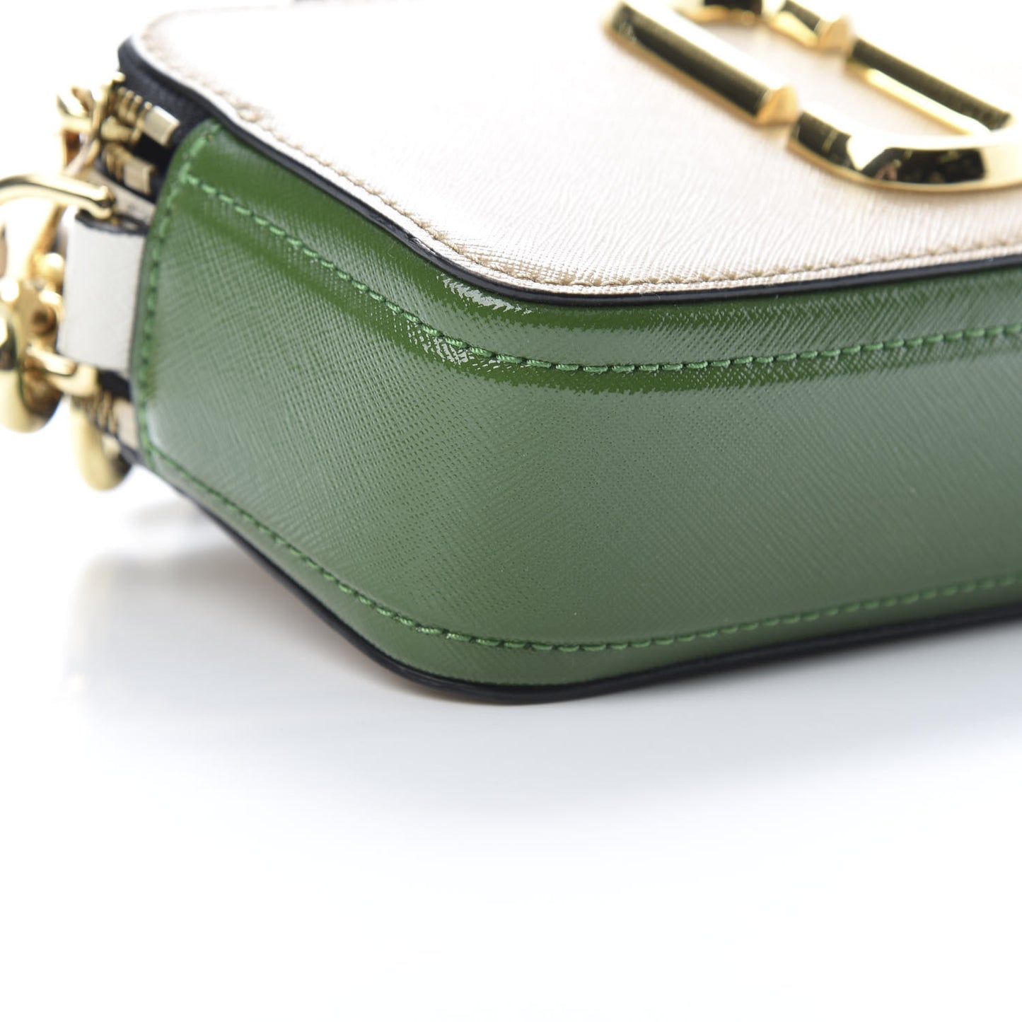 Saffiano Small Snapshot Camera Bag Sandcastle