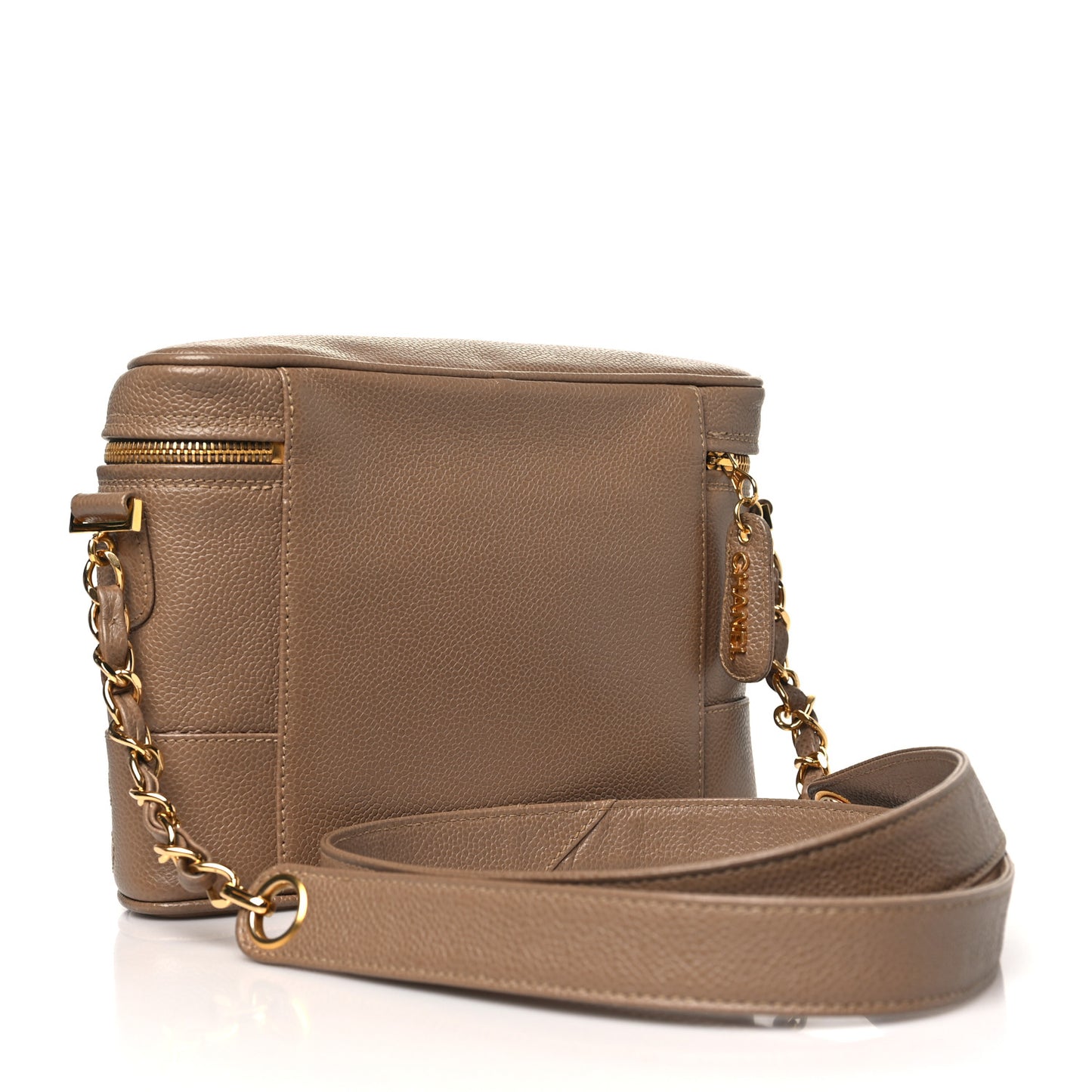 Caviar Vanity Shoulder Bag Beige