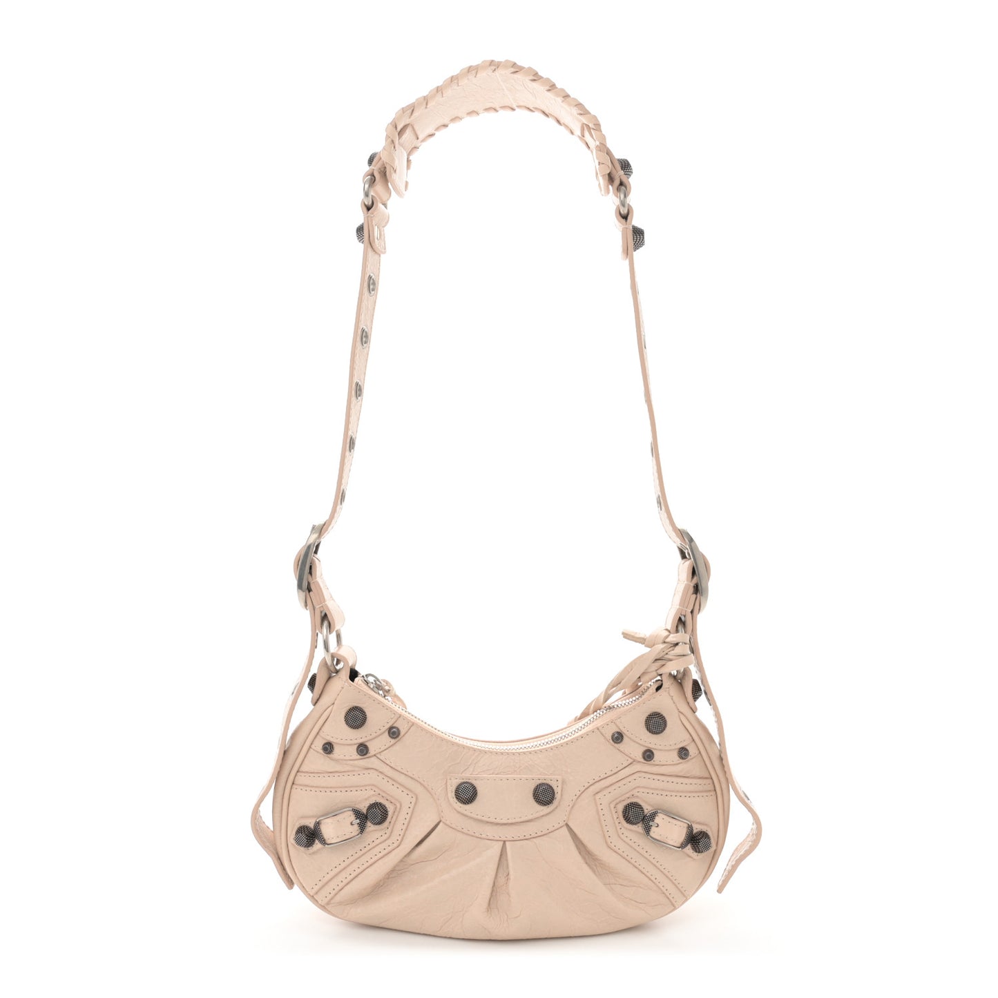 Agneau Arena Le Cagole Shoulder Bag XS Sand Beige