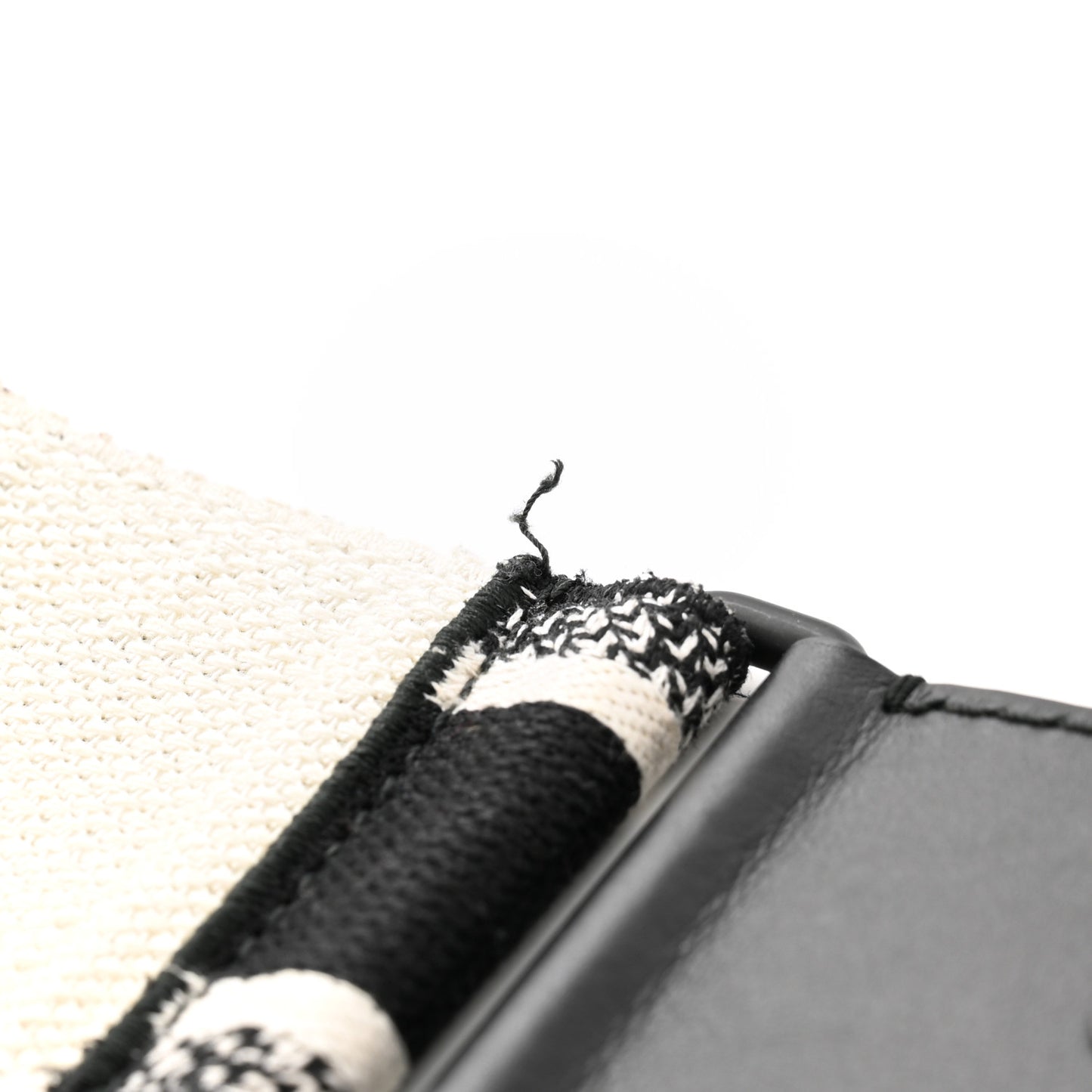 Canvas Embroidered Shoulder Strap Black Ultramatte