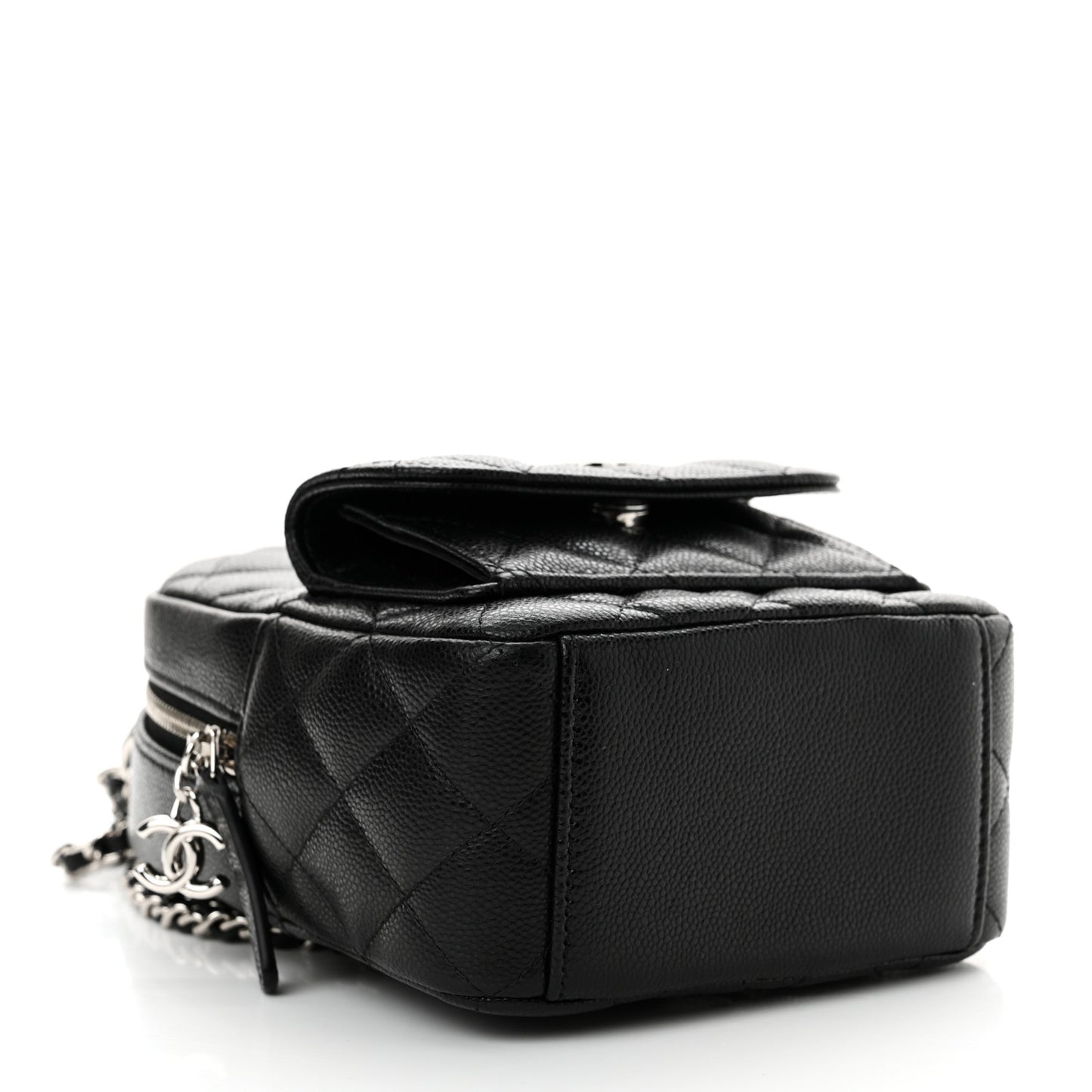 Caviar Quilted CC Mini Classic Backpack Black
