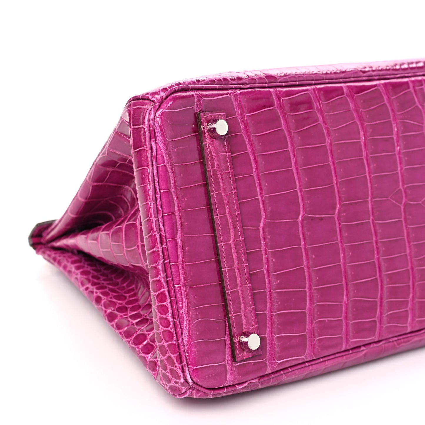 Shiny Porosus Crocodile Birkin 35 Rose Scheherazade