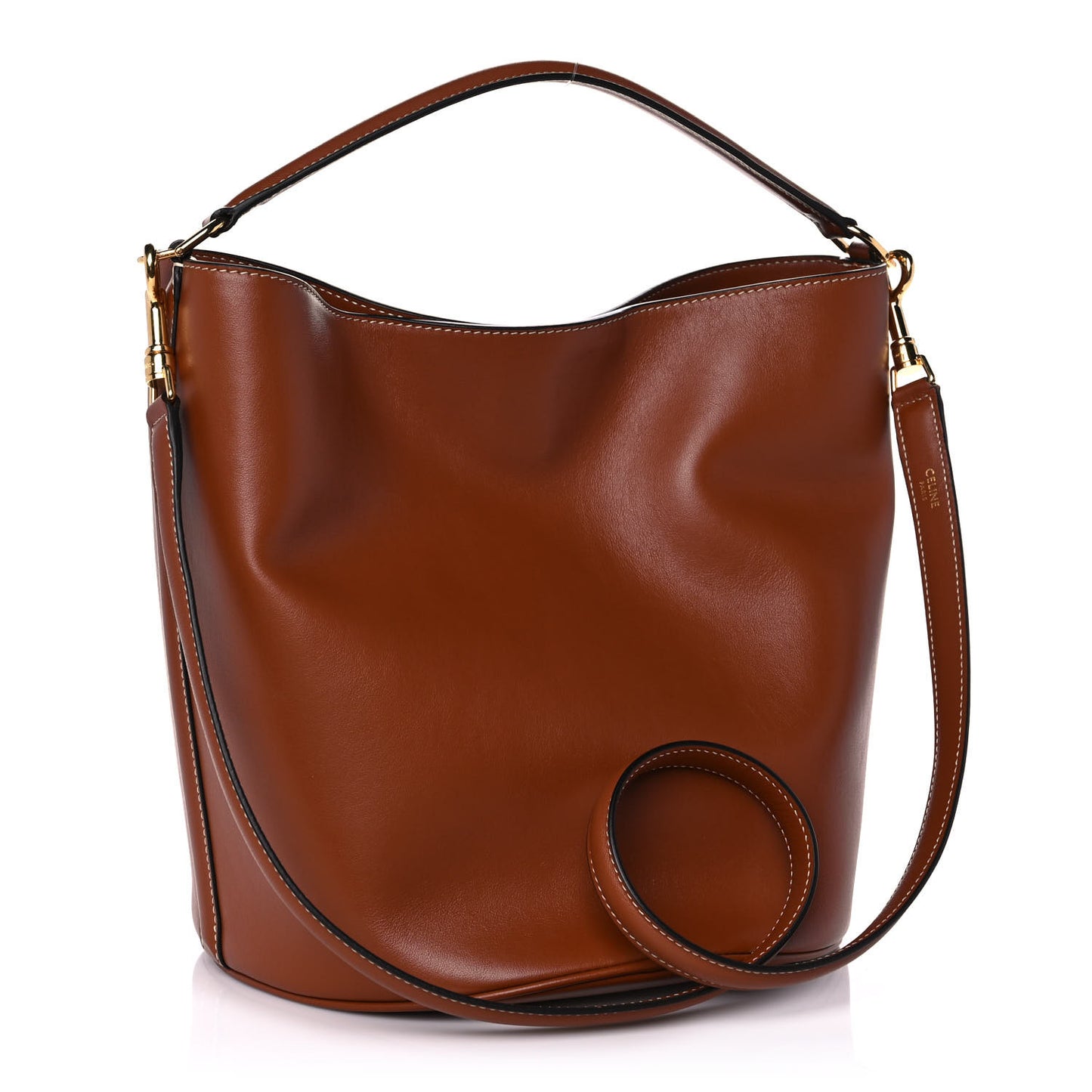 Smooth Calfskin Bucket 16 Bag Tan