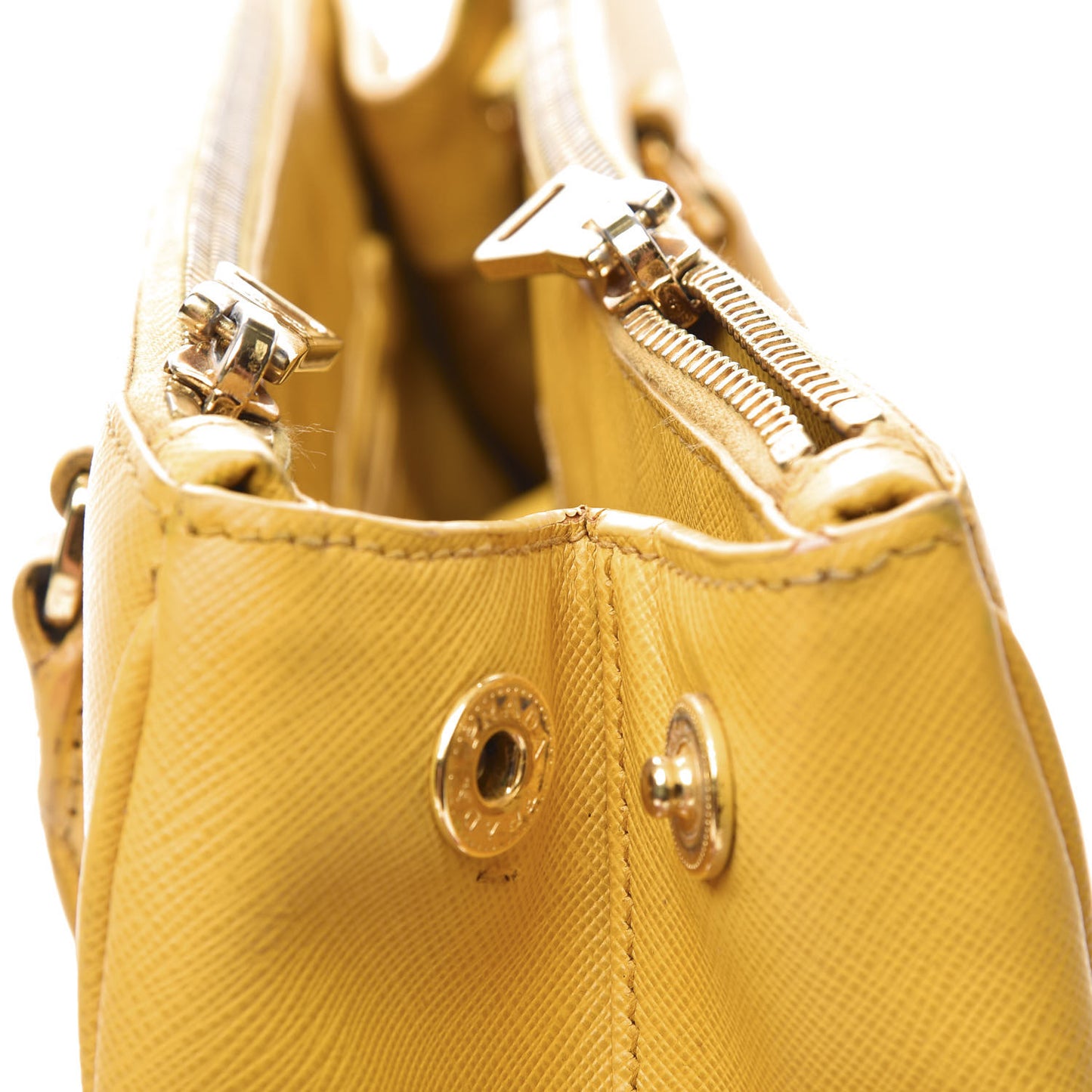 Saffiano Small Galleria Double Zip Tote Mimosa