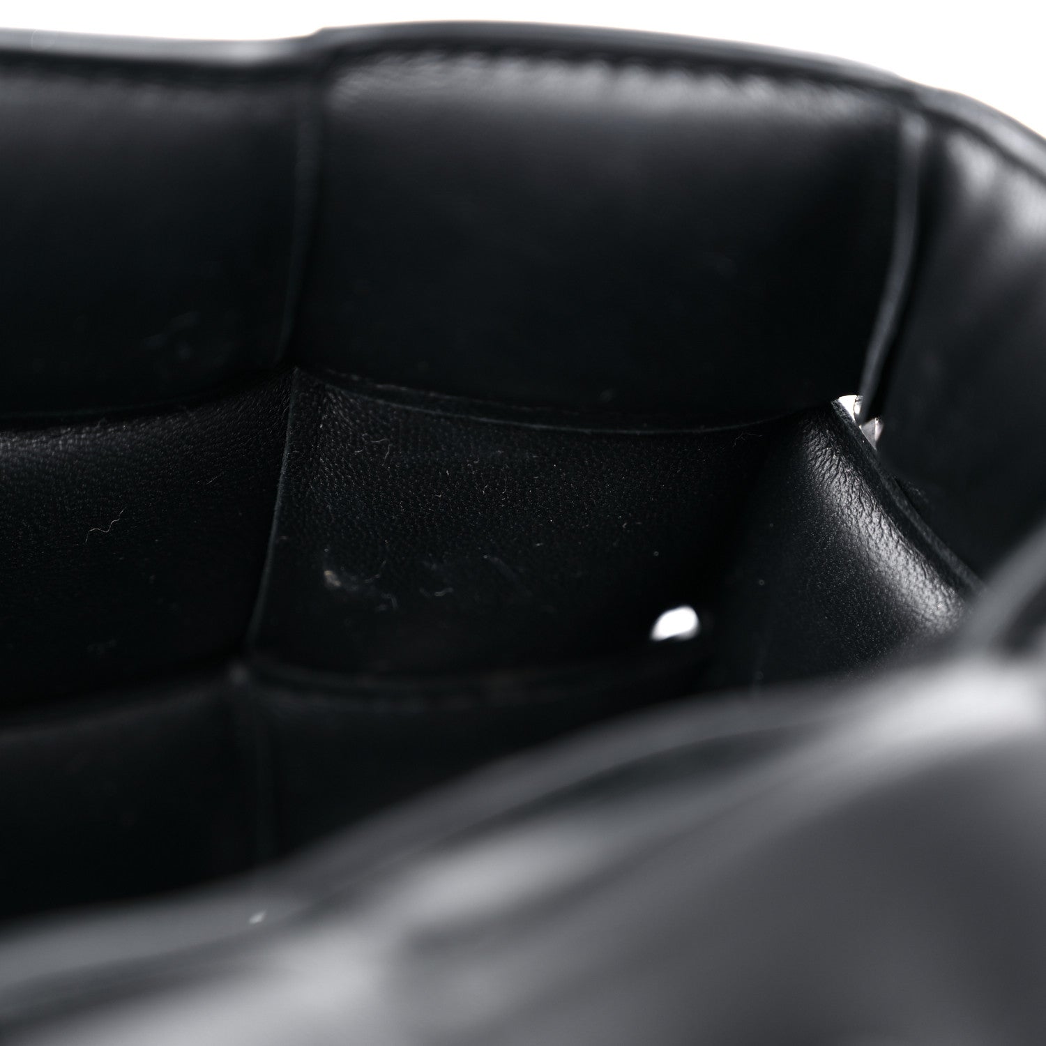 Bottega Veneta Lambskin Maxi Intreccio Padded Chain Cassette Crossbody Bag Black 11 of 11