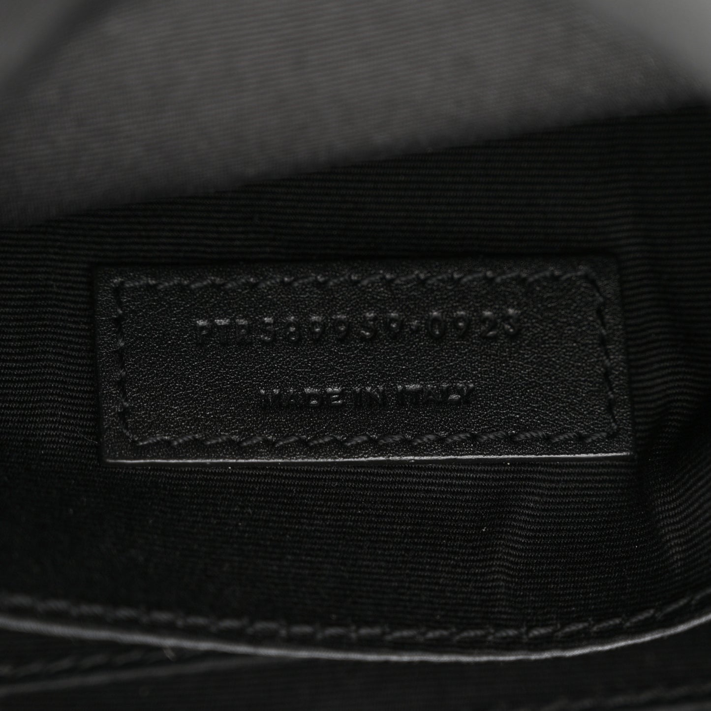 Grain De Poudre Monogram Belt Bag Black