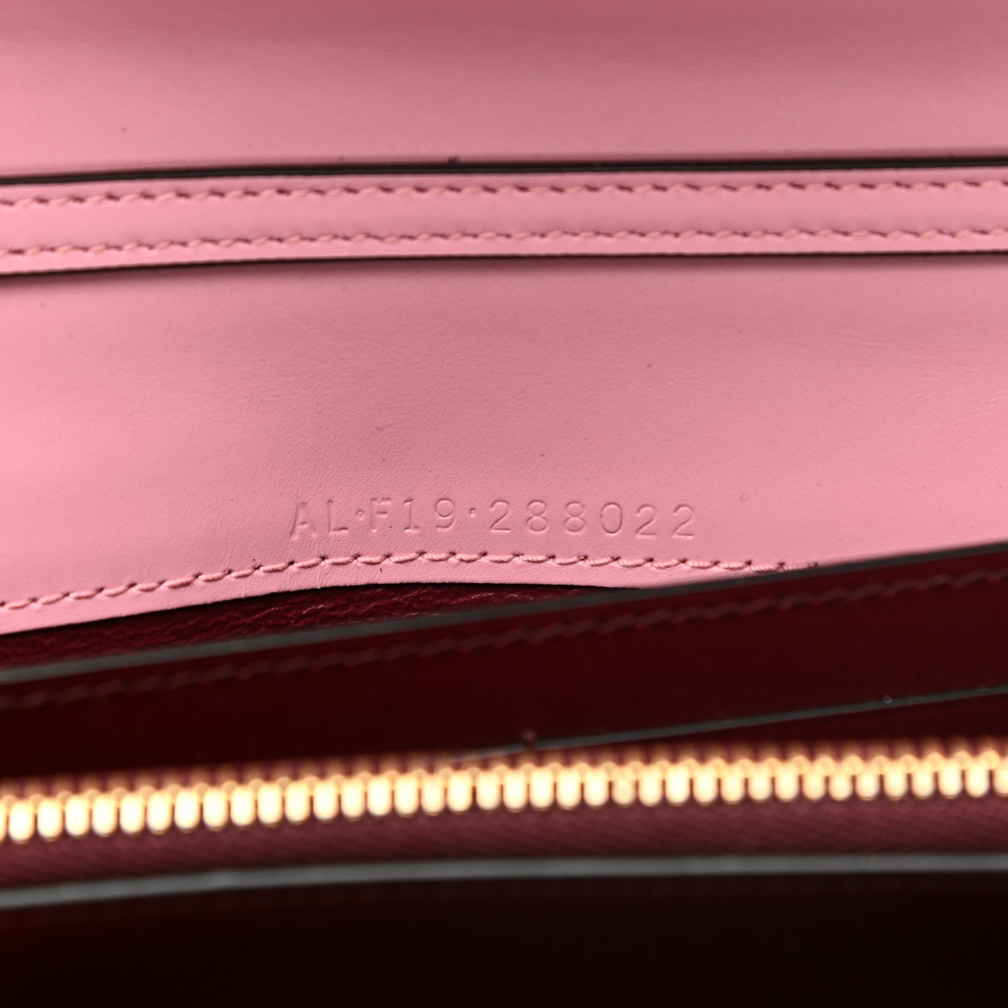 Calfskin Serpenti Forever Chain Wallet Flamingo Topaz