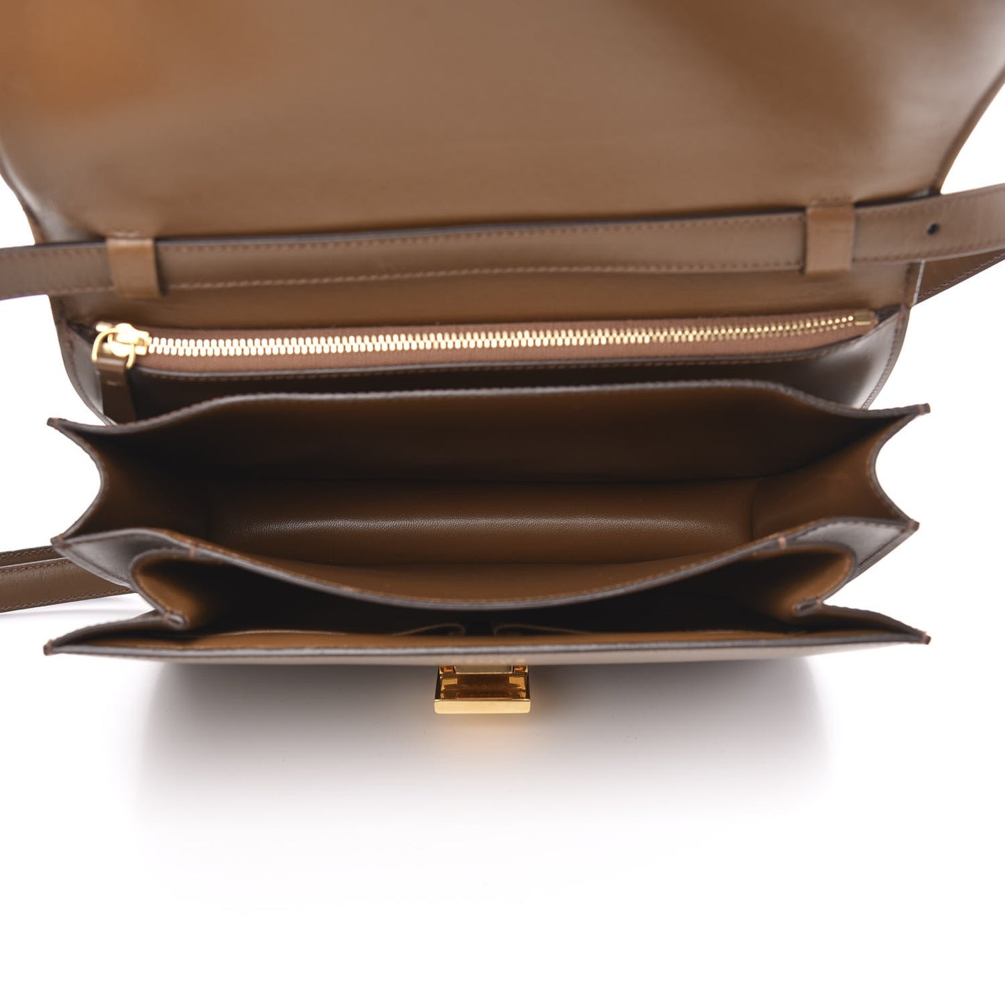 Box Calfskin Medium Classic Box Flap Bag Camel