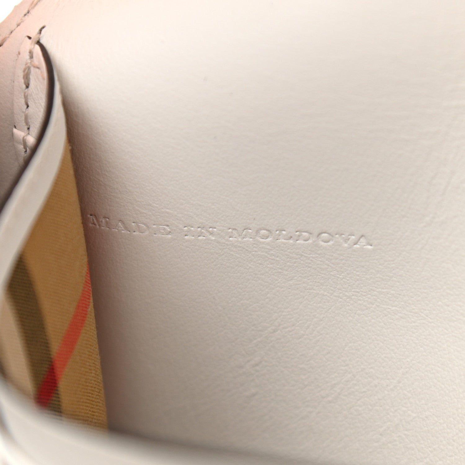 Burberry Calfskin Perforated Hampshire Crossbody Chalk White 6 of 8