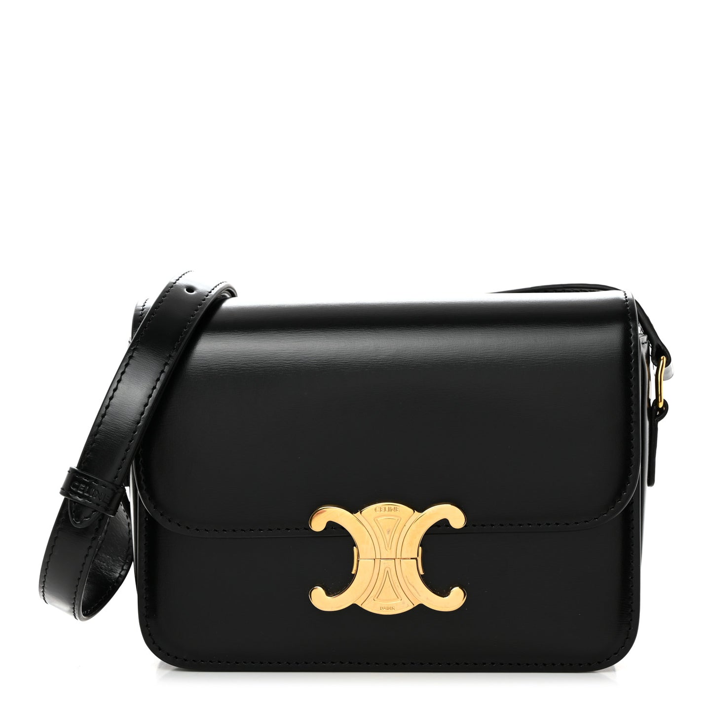 Shiny Calfskin Teen Triomphe Black