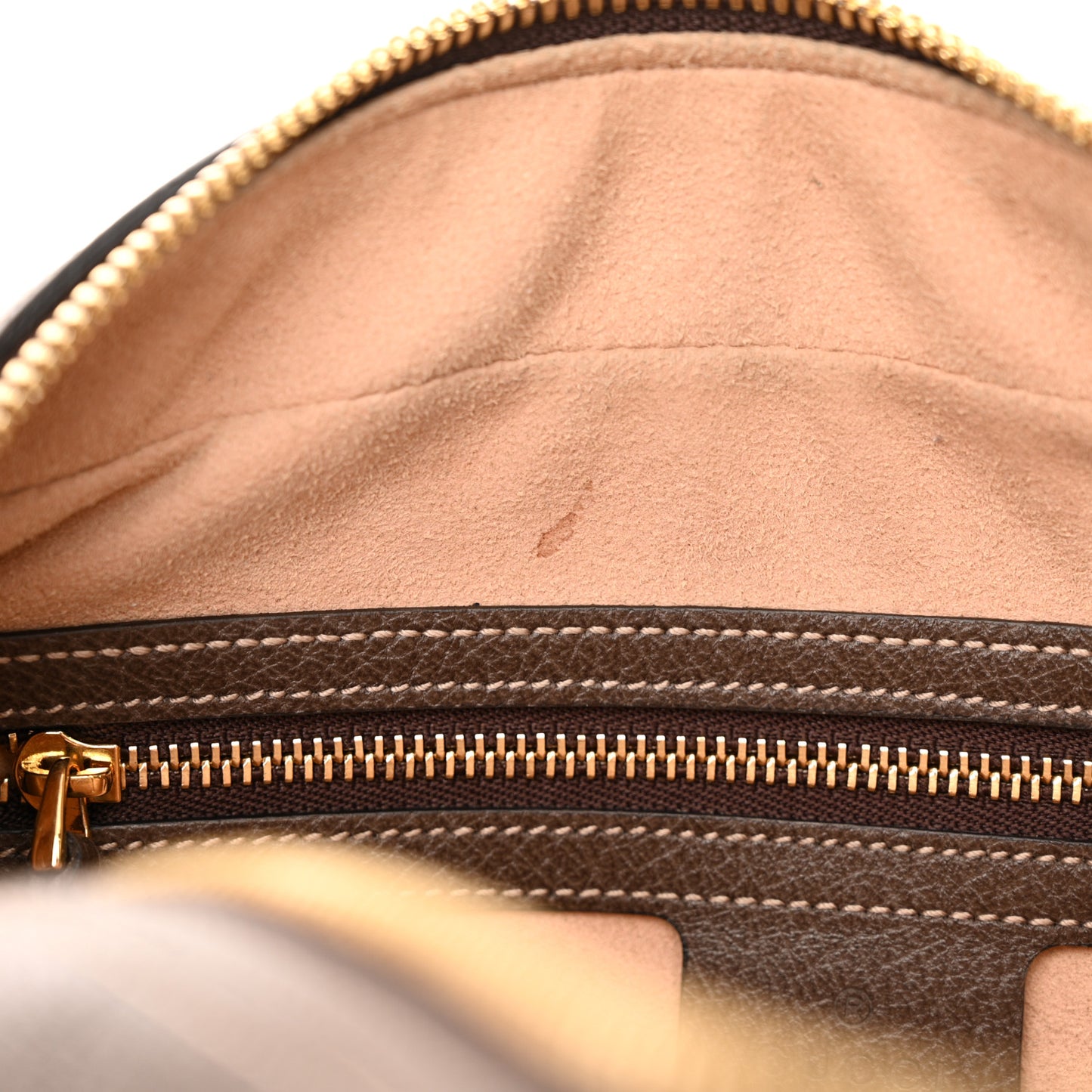 GG Supreme Monogram Web Small Ophidia Shoulder Bag Brown