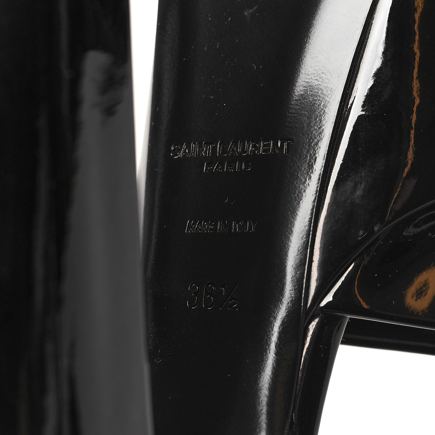 Patent Jodie 95 Platform Sandals 36.5 Black