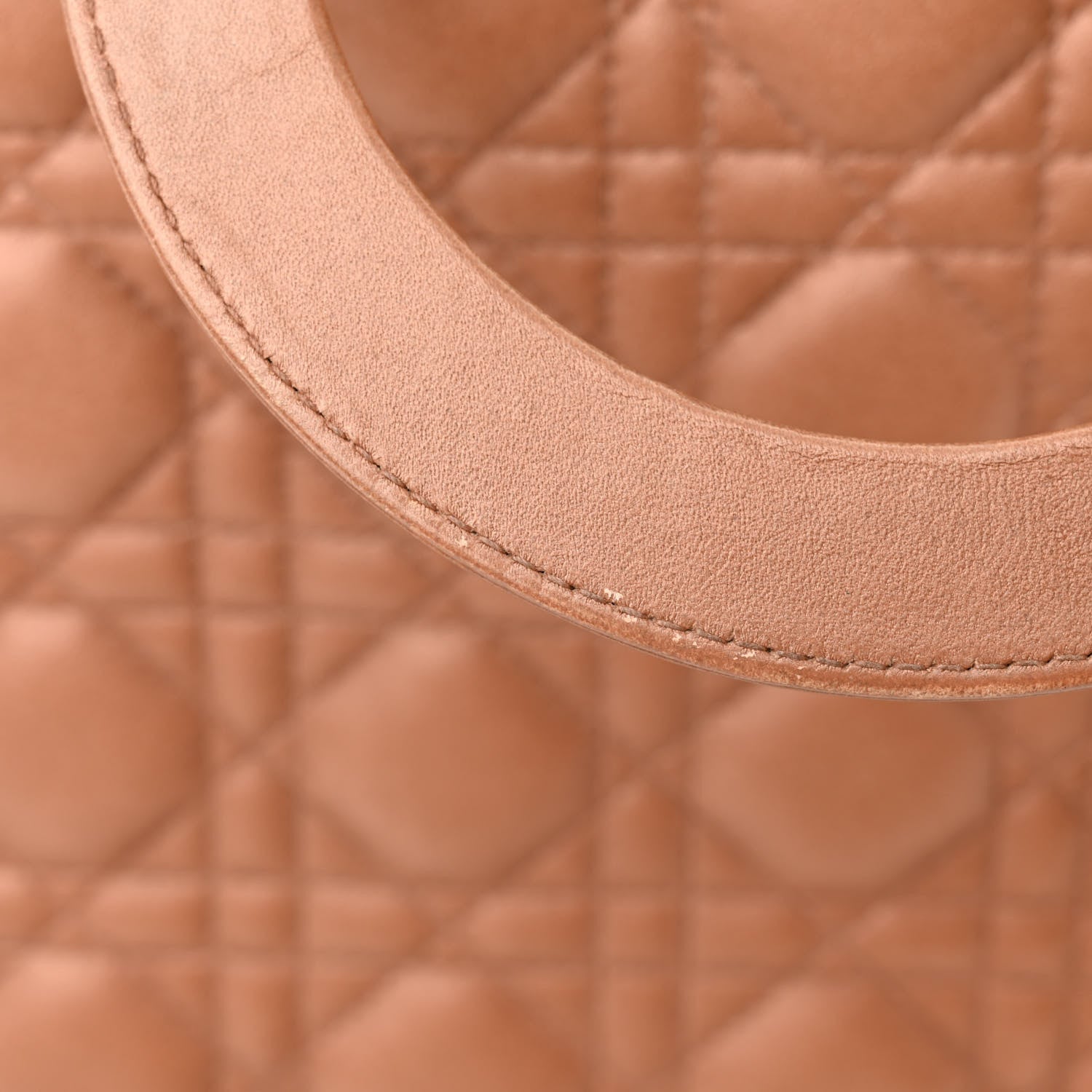 Christian Dior Metallic Lambskin Cannage Large Lady Dior Pink 11 of 14