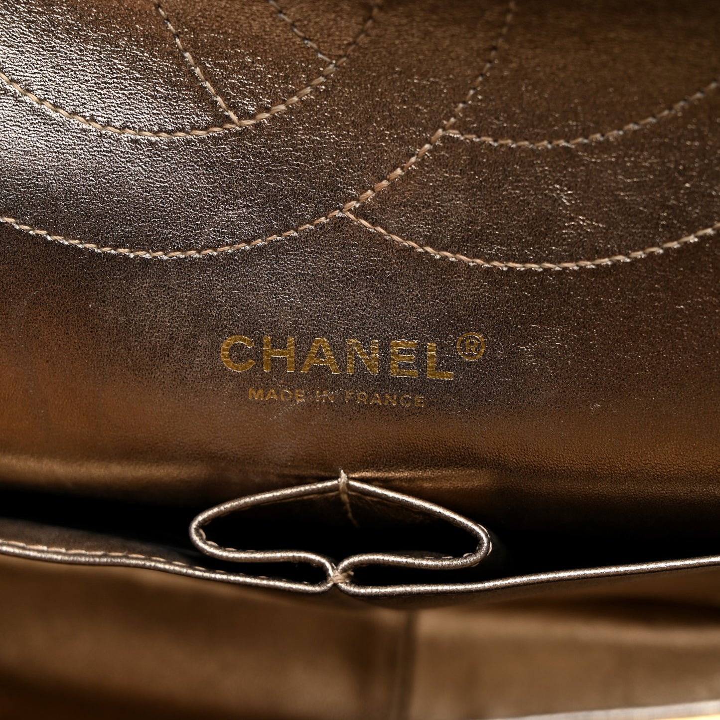 Metallic Calfskin Quilted 2.55 Reissue 226 Flap Gold