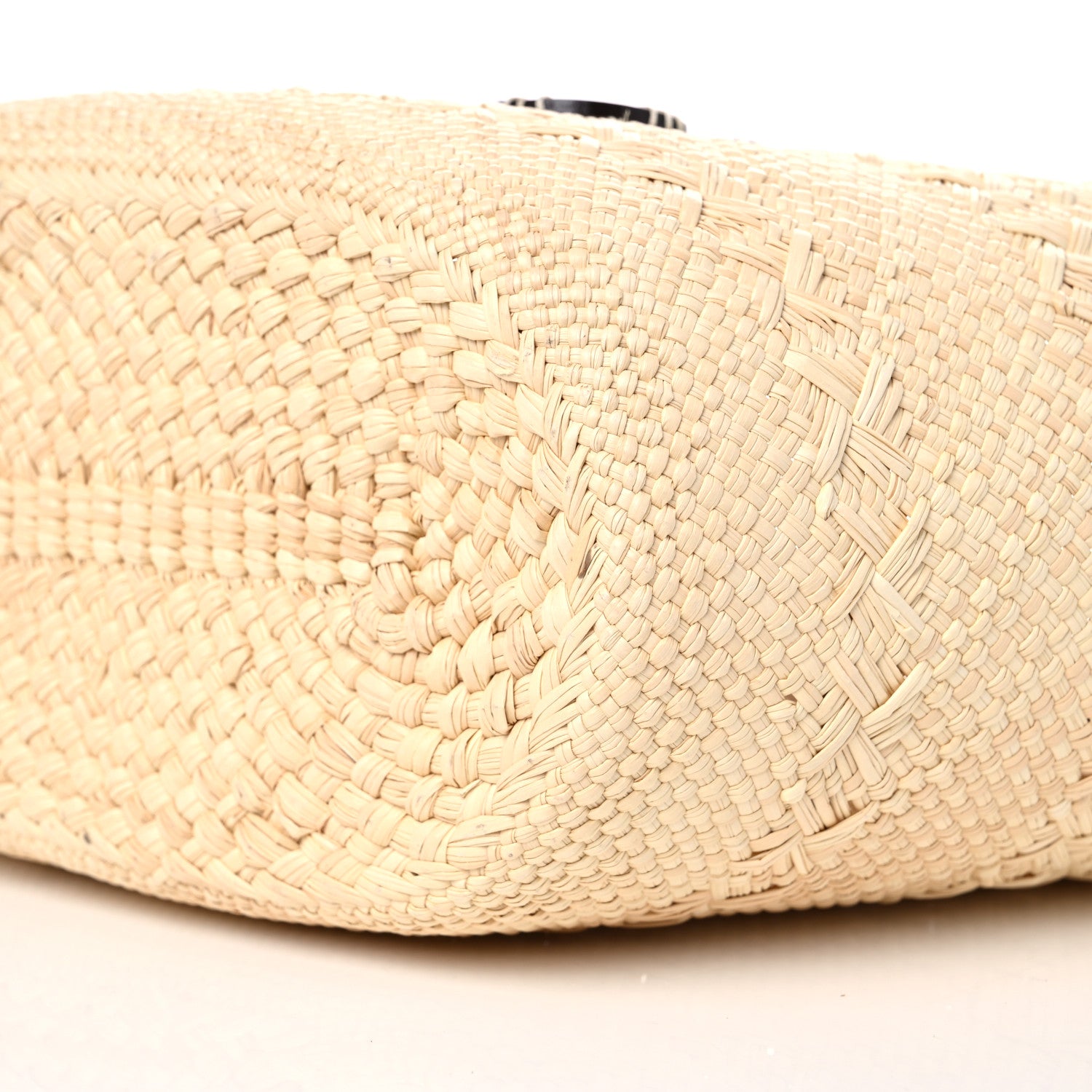 Loewe Iraca Palm Calfskin Anagram Basket Bag Natural Tan 8 of 10