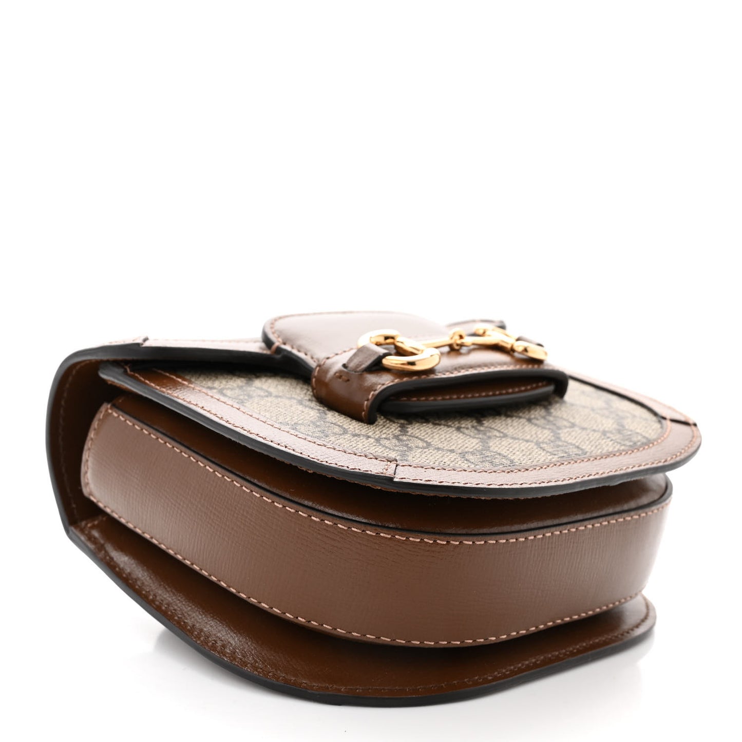 GG Supreme Monogram Horsebit 1955 Belt Bag Beige Brown Sugar