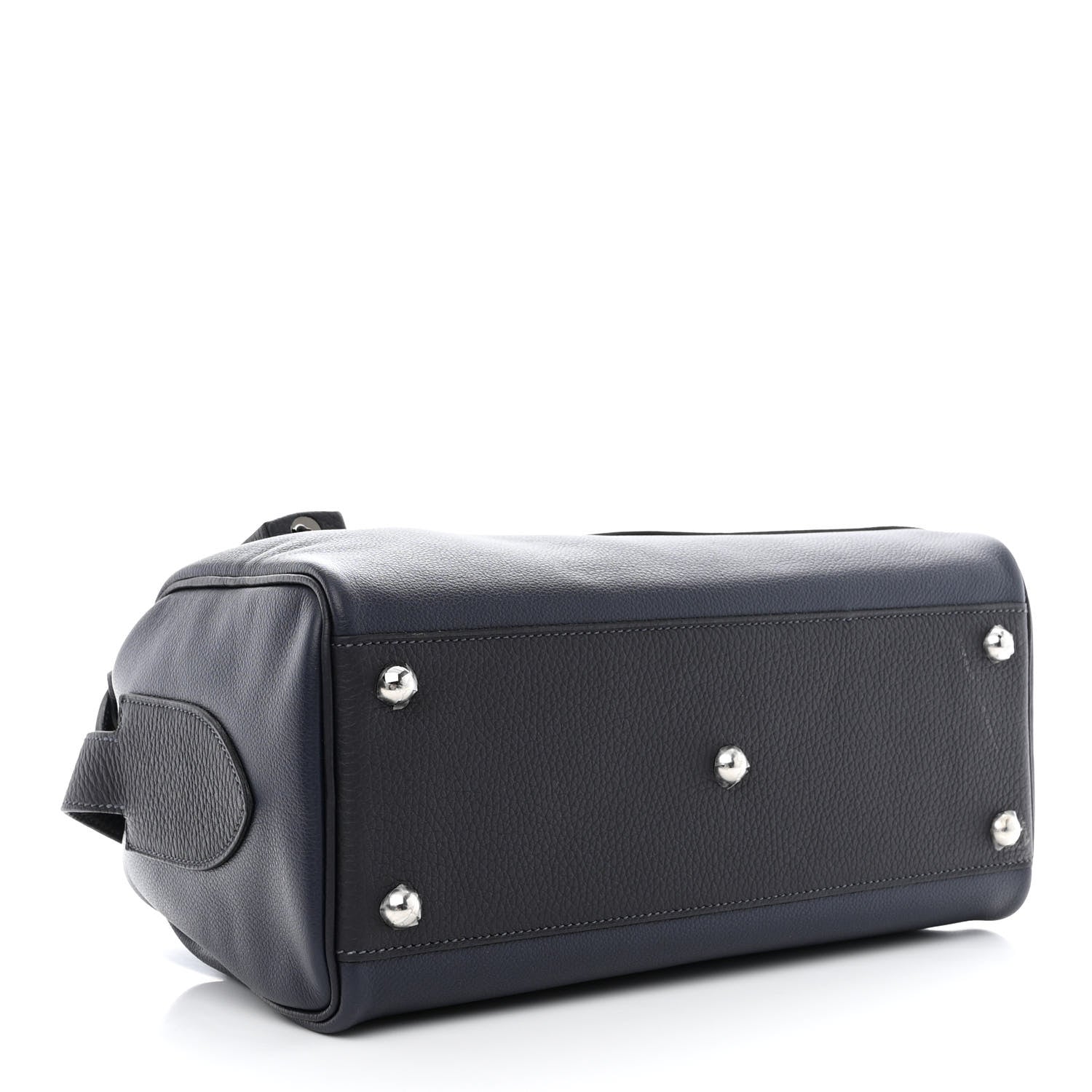 Hermes Evercolor Taurillon Clemence Petit Courrier Bag Bleu Nuit Caban 4 of 10