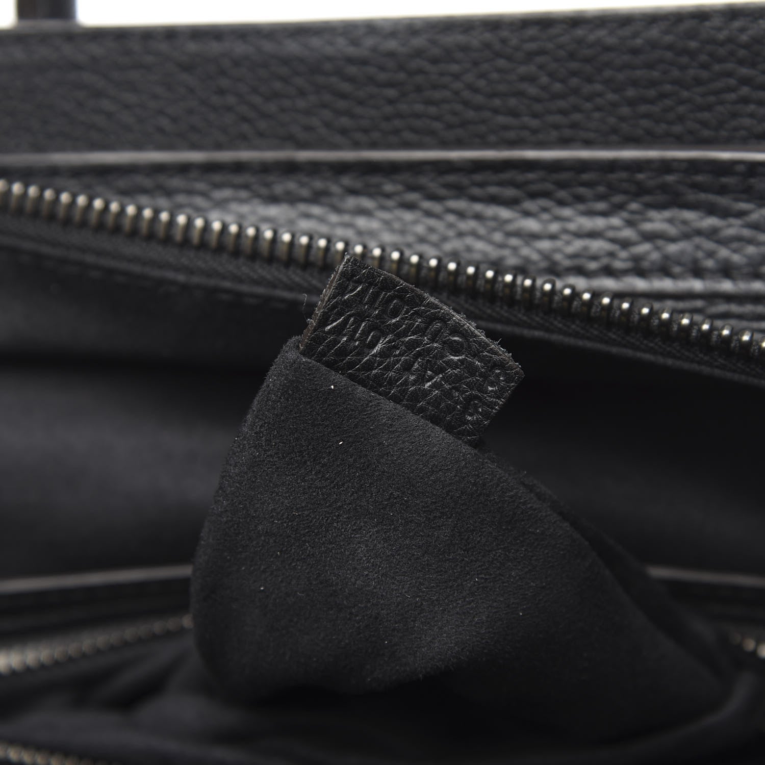 Celine Drummed Calfskin Micro Luggage Black 7 of 12