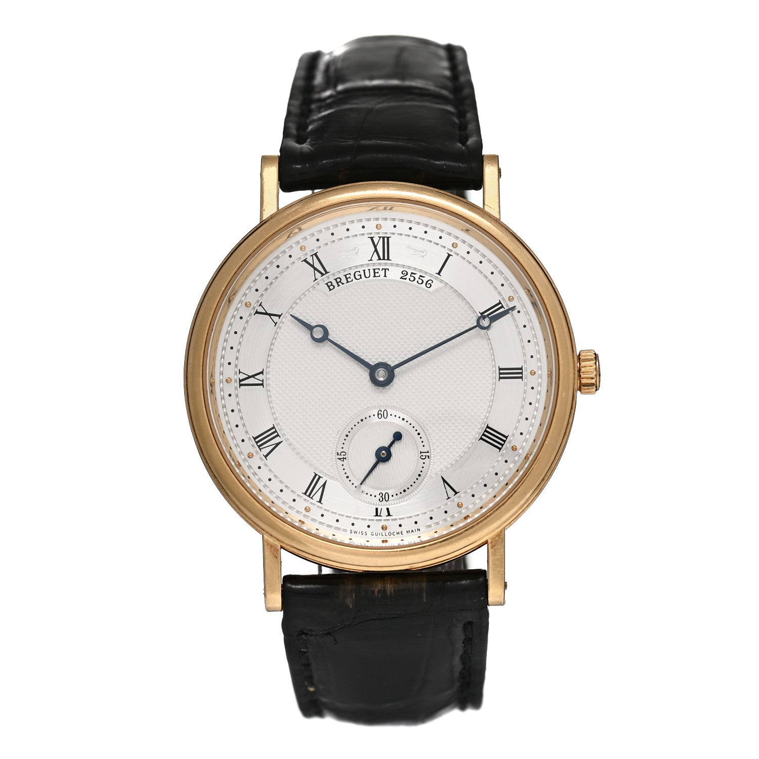Breguet 18K Yellow Gold Alligator 35mm Classique Manual Winding Watch 5907BA/12/984 1 of 4