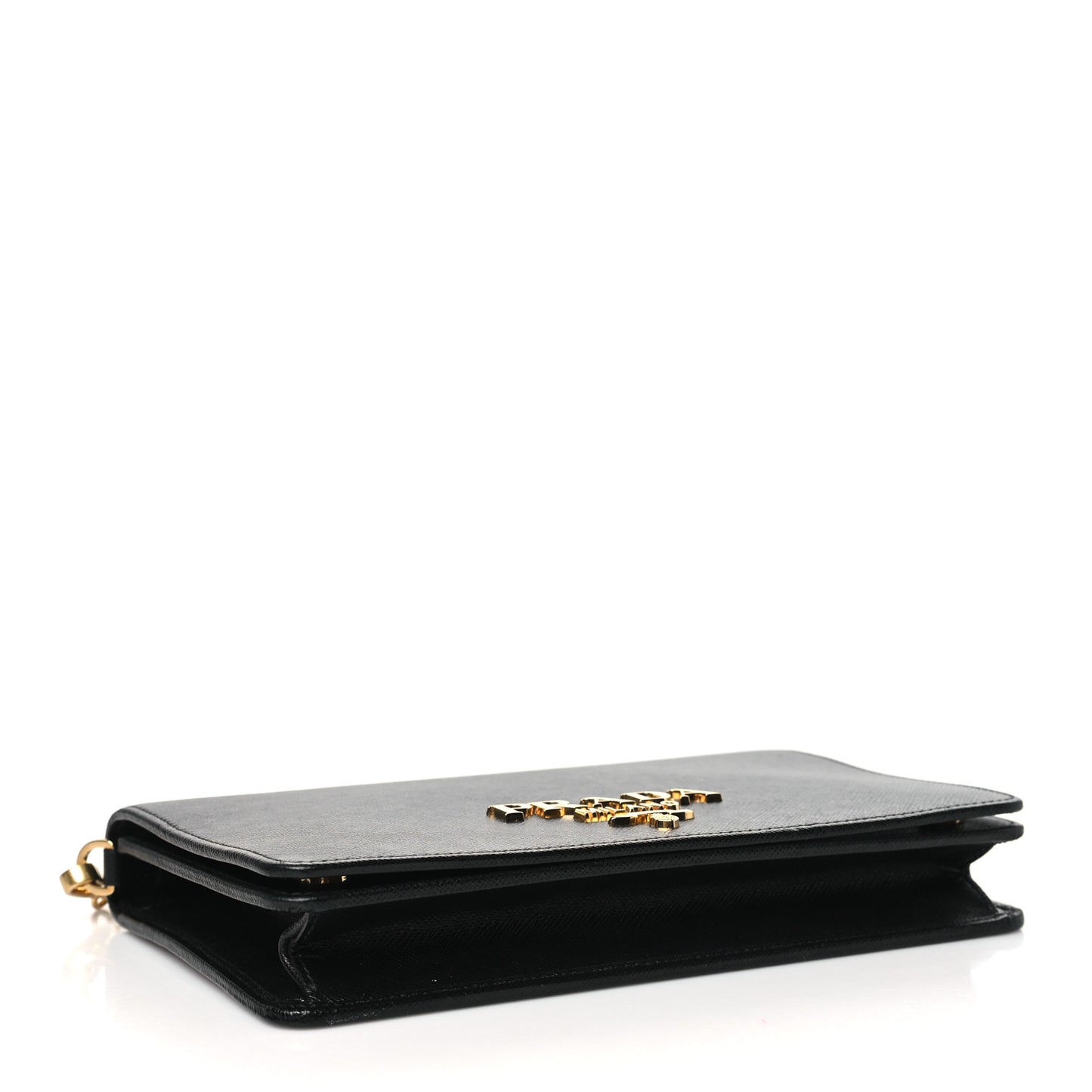 Saffiano Lux Mini Crossbody Bag Black