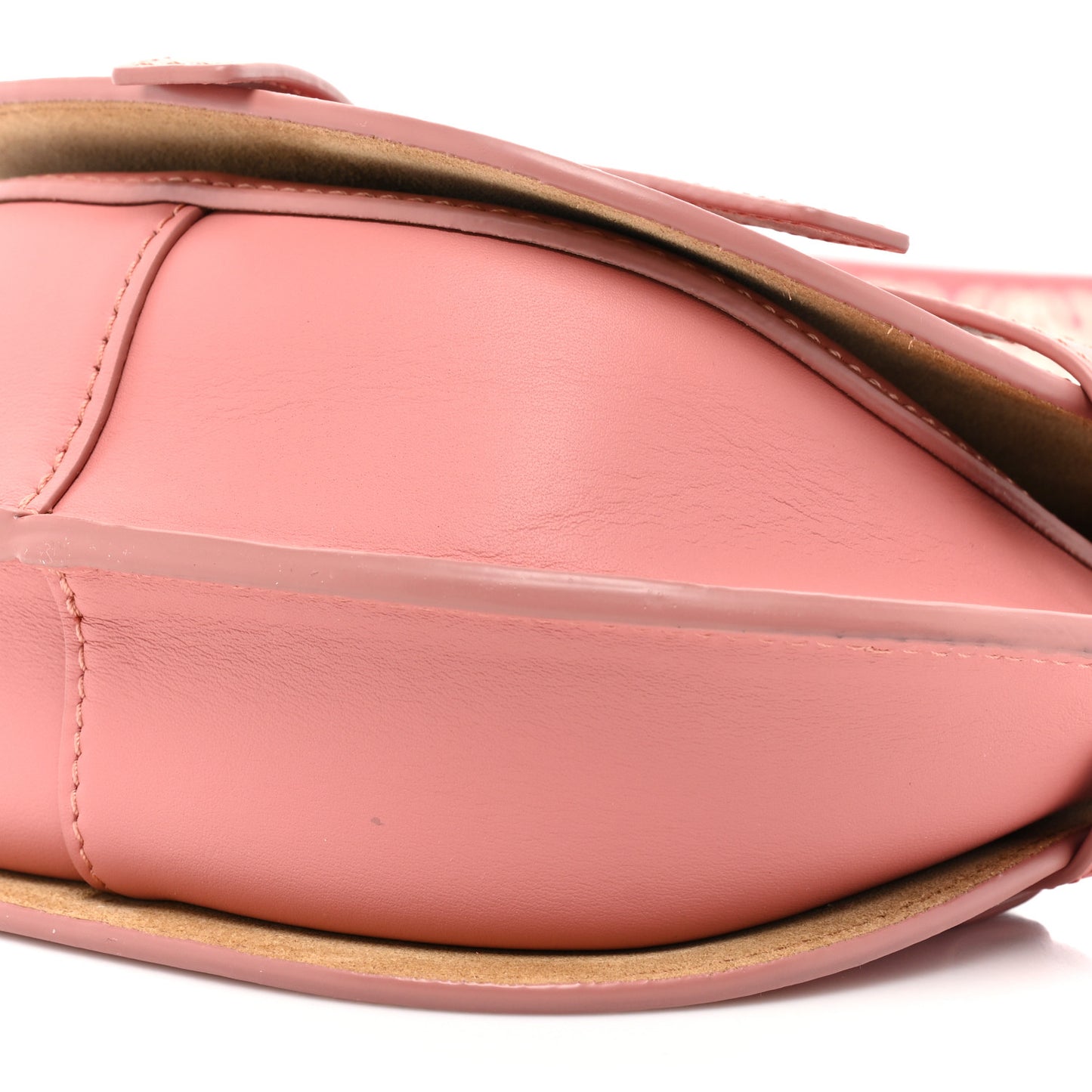 Calfskin Jacquard Mini Gate Dual Bag Peach Bloom