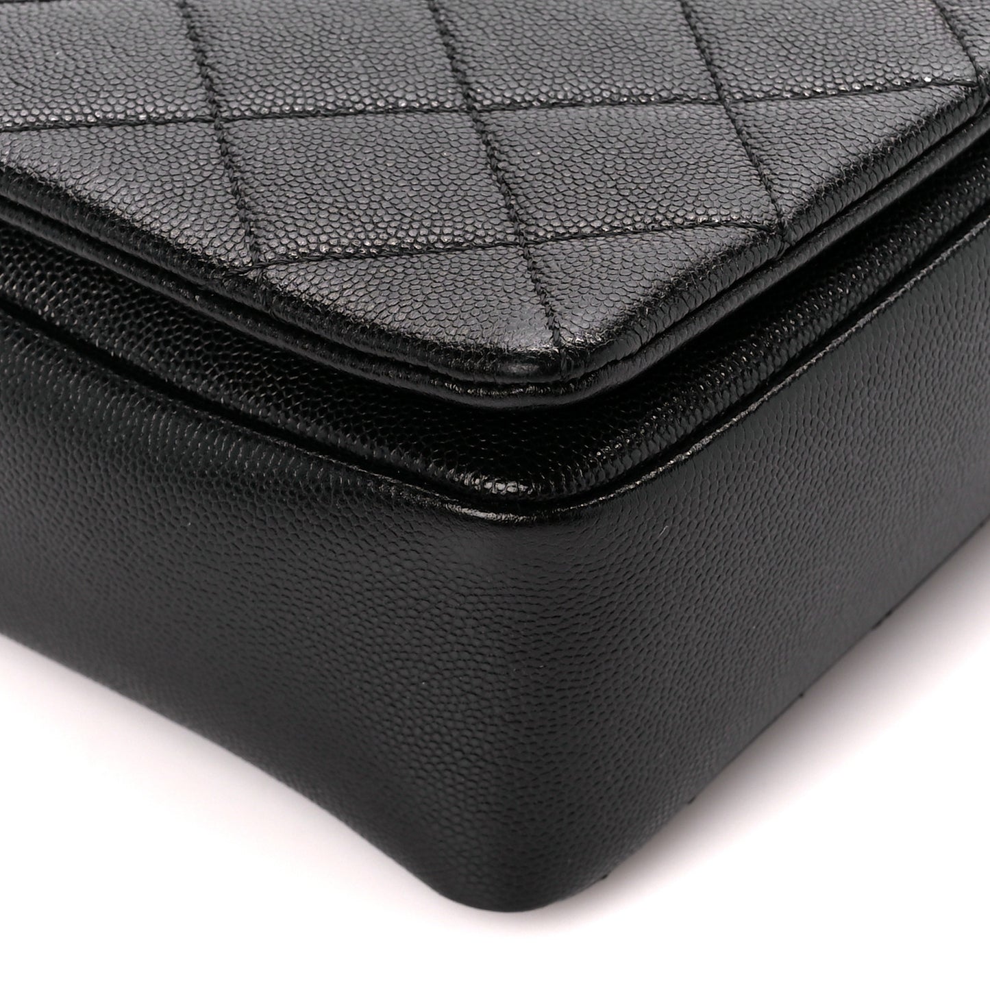 Caviar Quilted Medium Fashion Therapy Flap Bag Black
