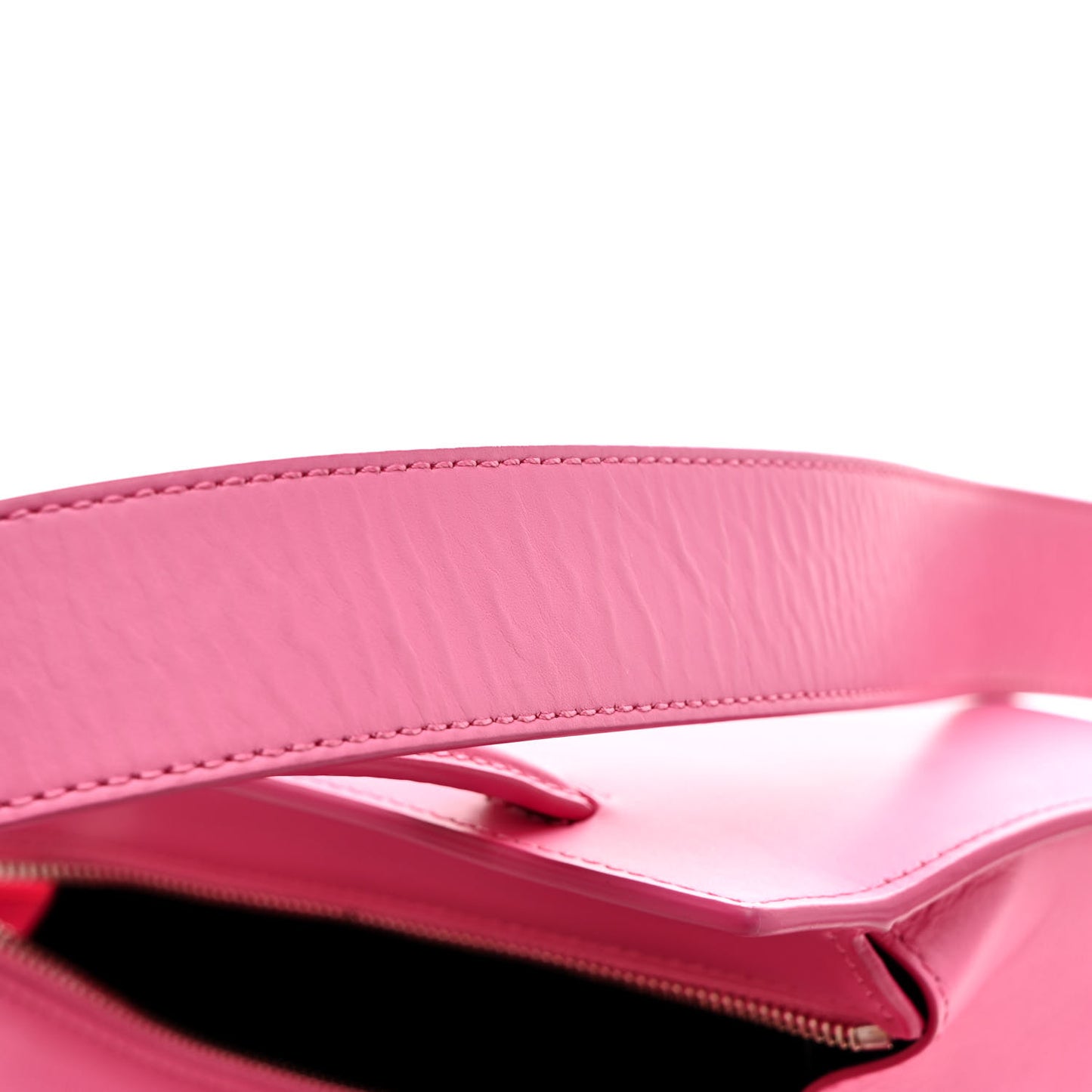 Calfskin Logo Printed Nano Bogey Day Bag Pink