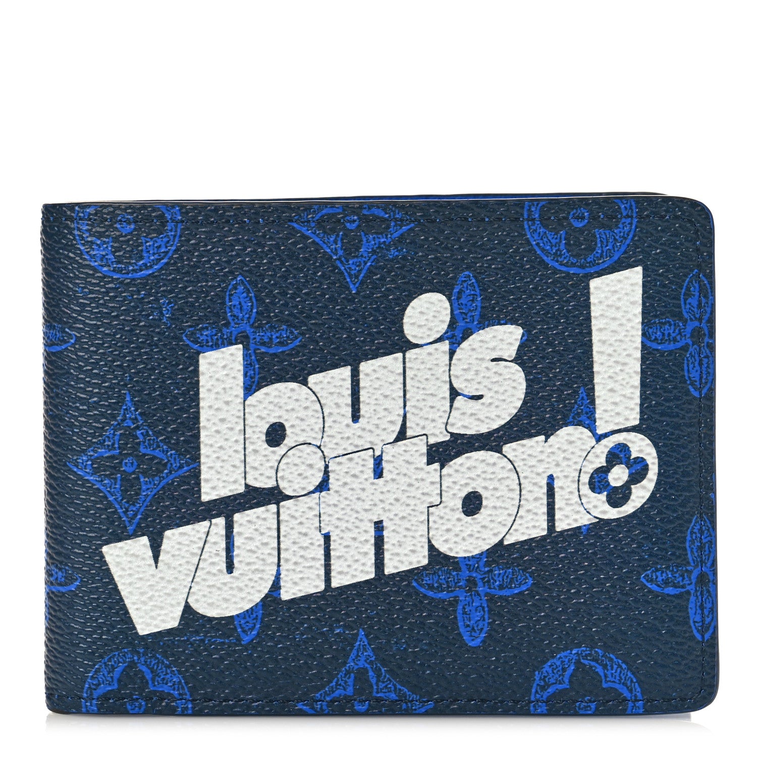 Louis Vuitton Vintage Monogram Everyday LV Multiple Wallet Blue