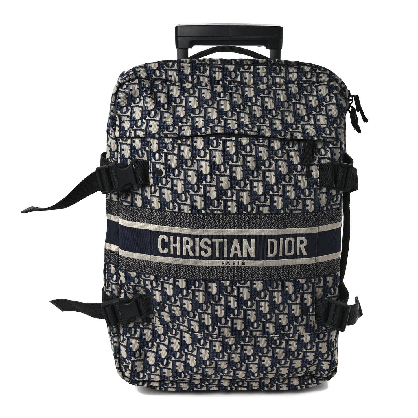 Oblique Small Diortravel Suitcase Blue