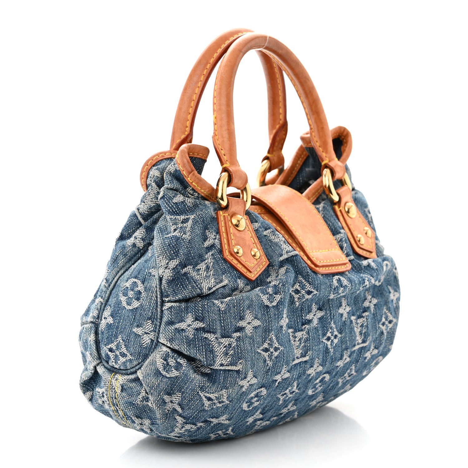 Louis Vuitton LOUIS VUITTON Monogram Denim Pleaty Blue 3 of 10