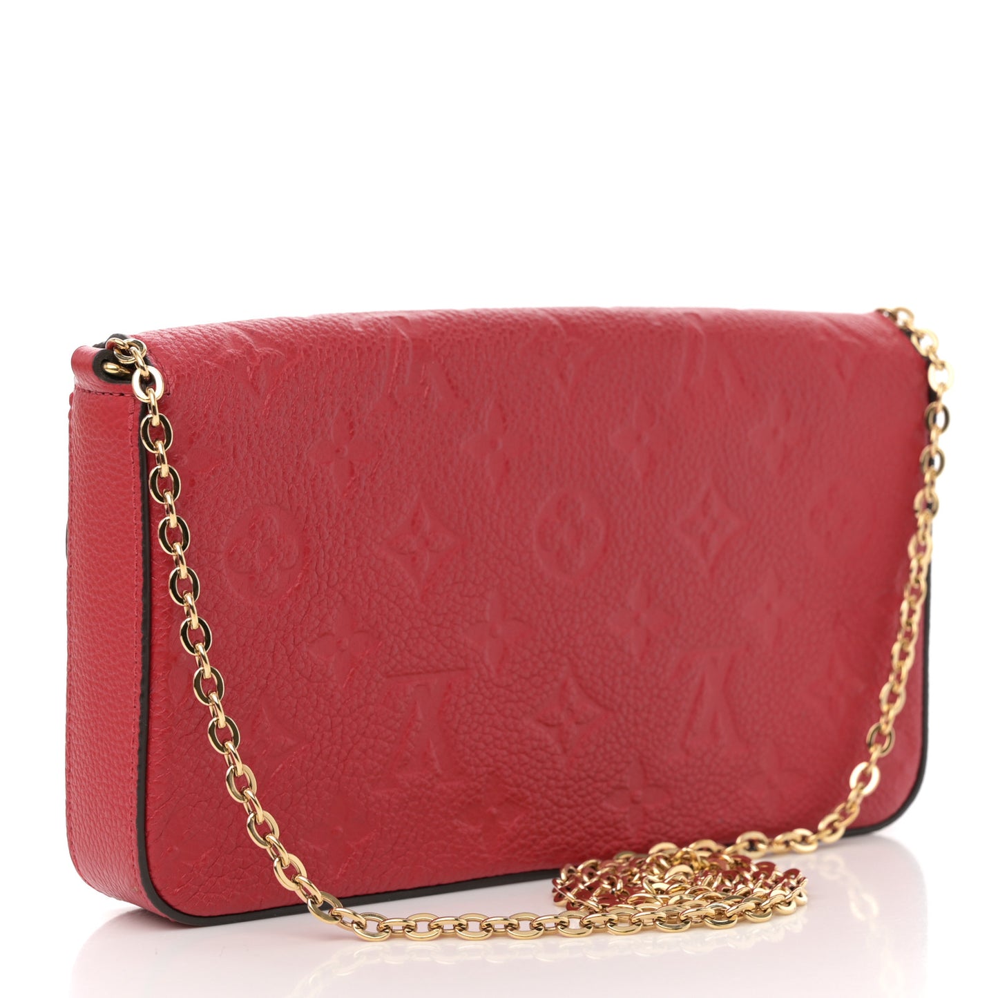 Empreinte Pochette Felicie Chain Wallet Scarlet