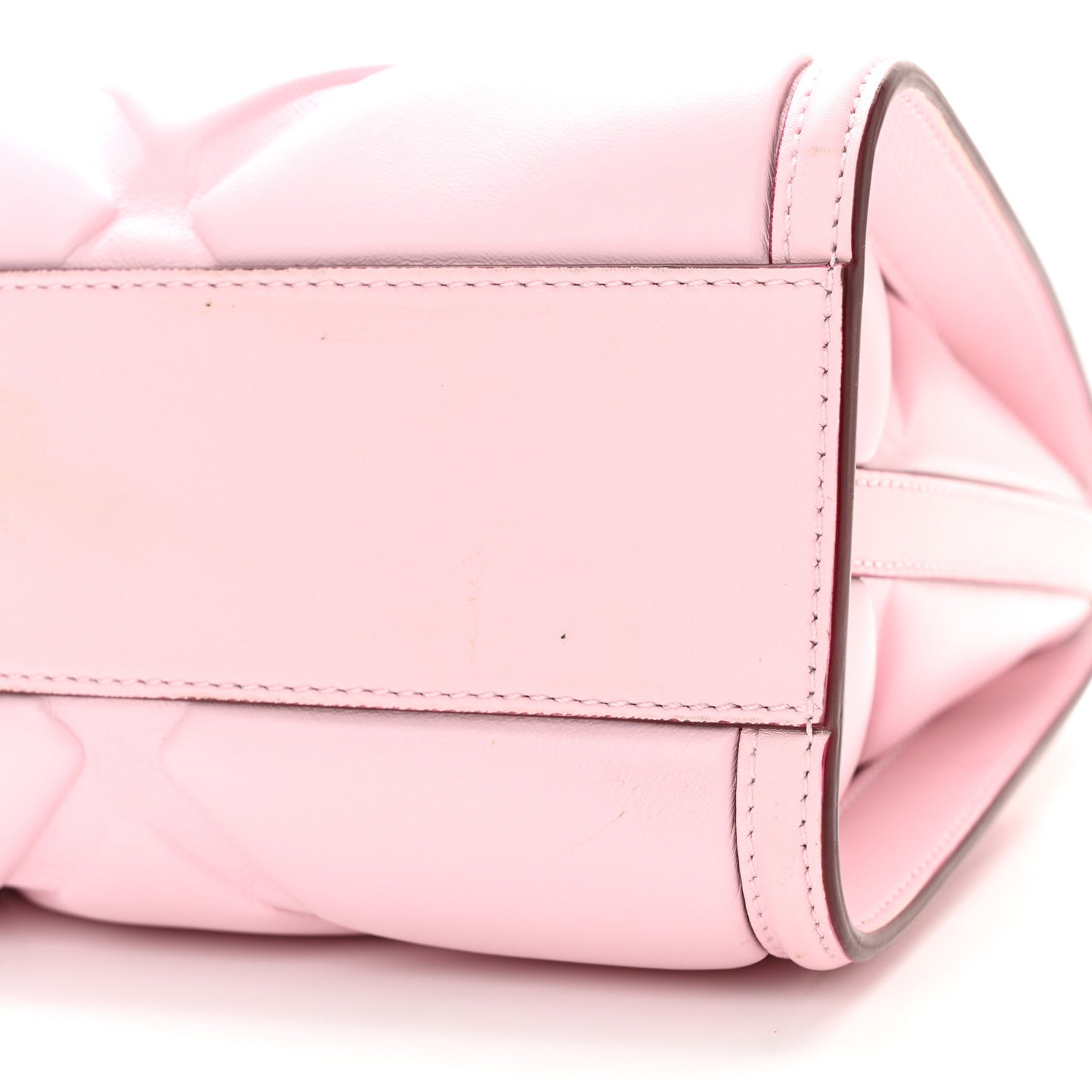 ALEXANDER MCQUEEN Calfskin Quilted The Short Story Shoulder Bag Pink