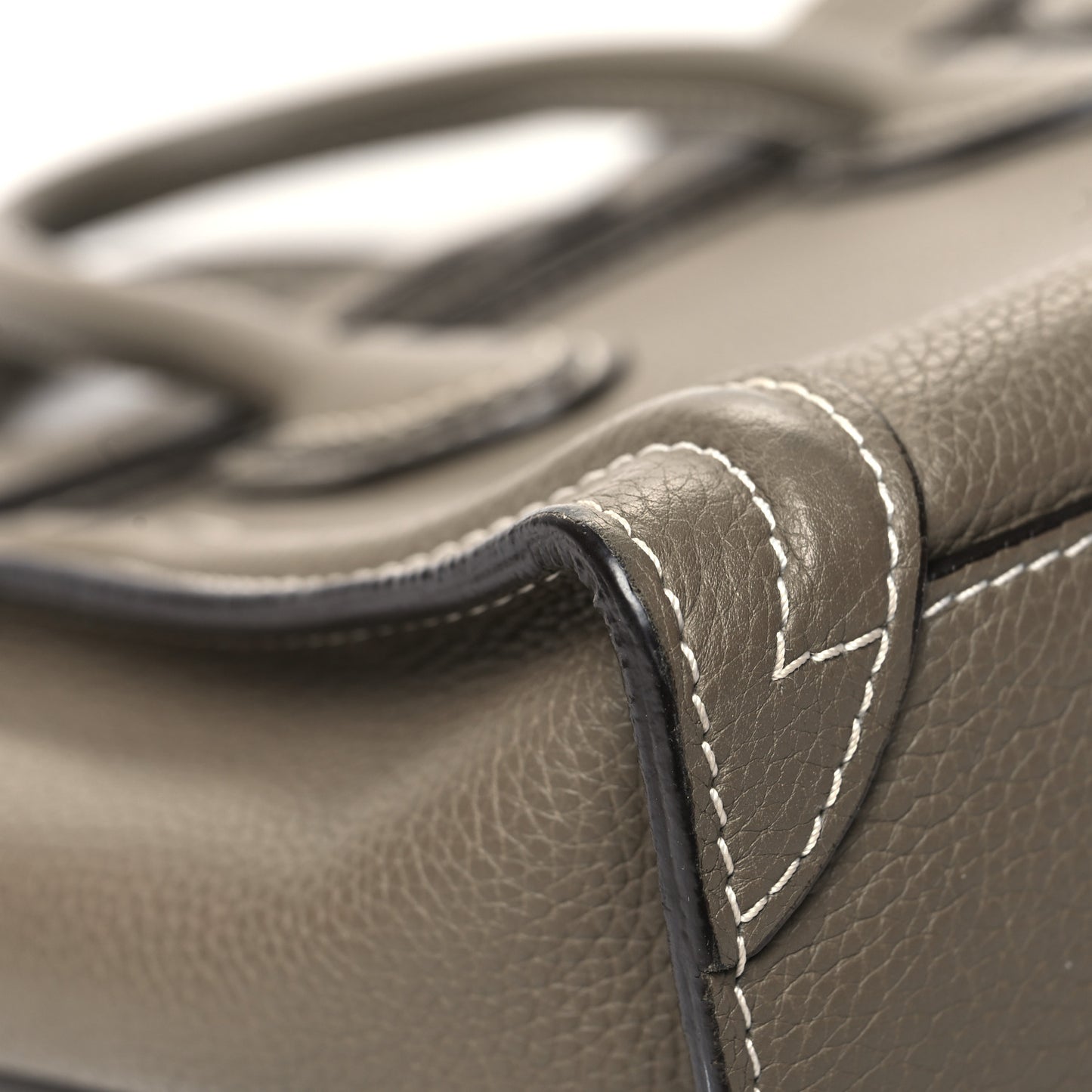 Drummed Calfskin Nano Luggage Souris