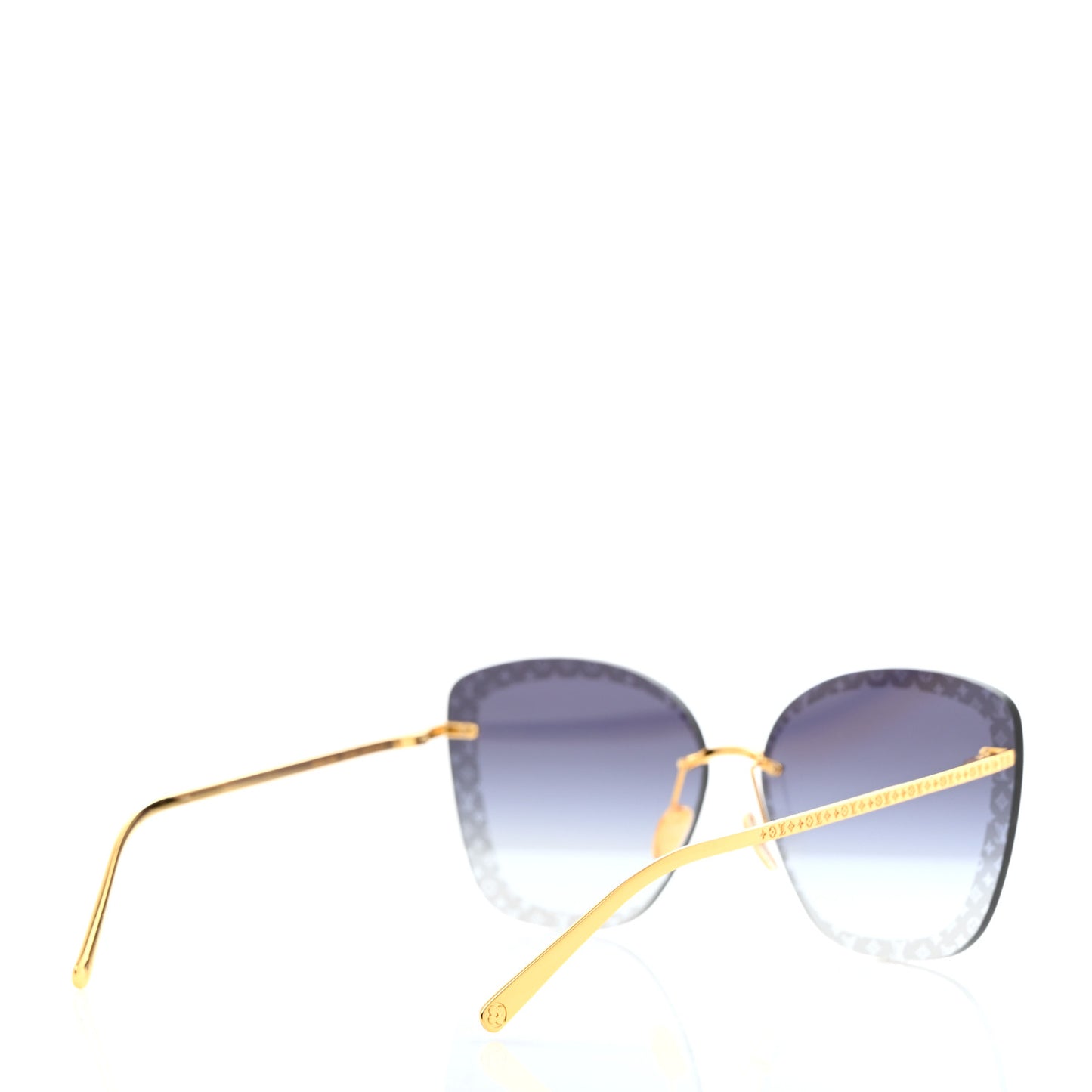Metal LV Halo Cat Eye Sunglasses Z1930U Blue