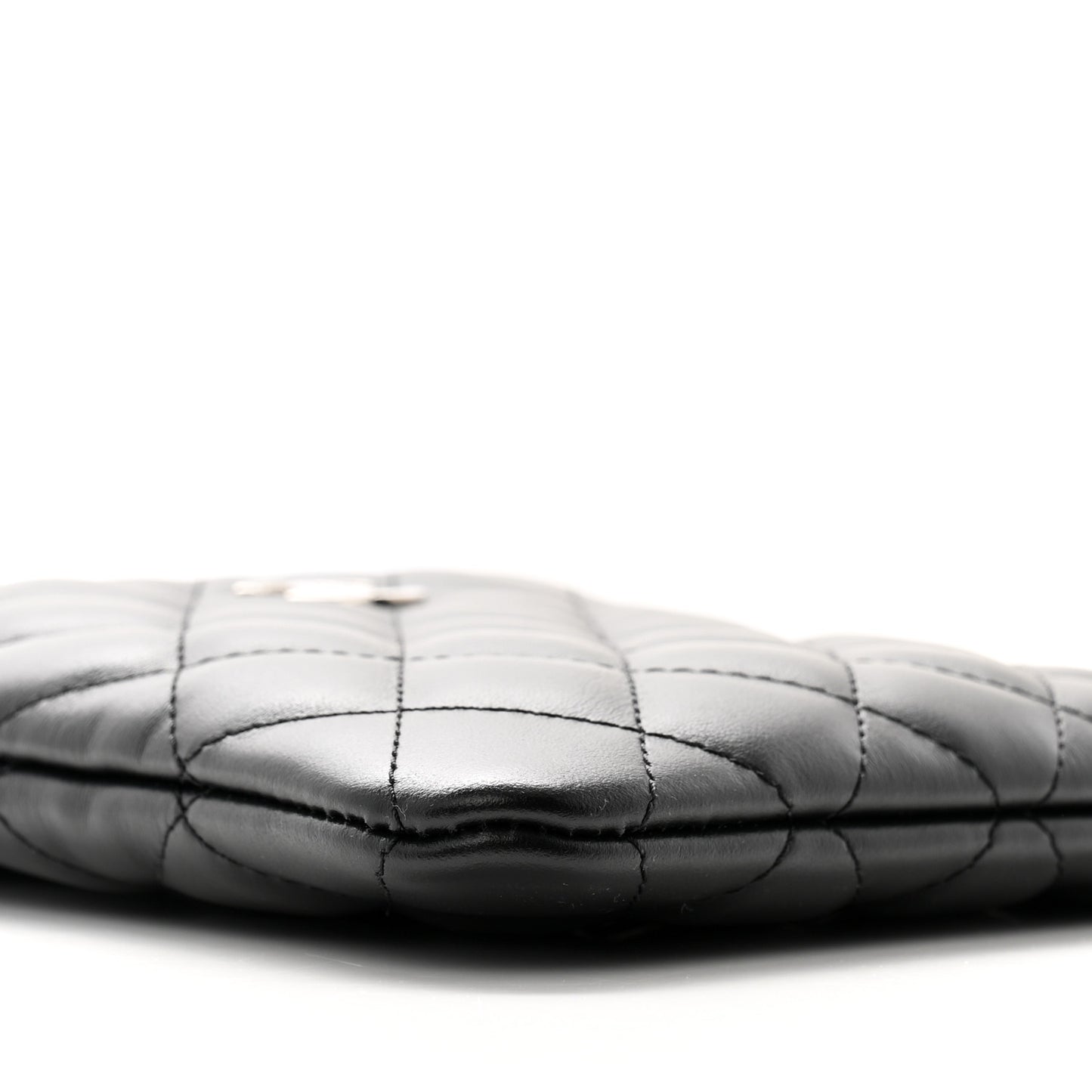Lambskin Quilted Crossbody Bag Black