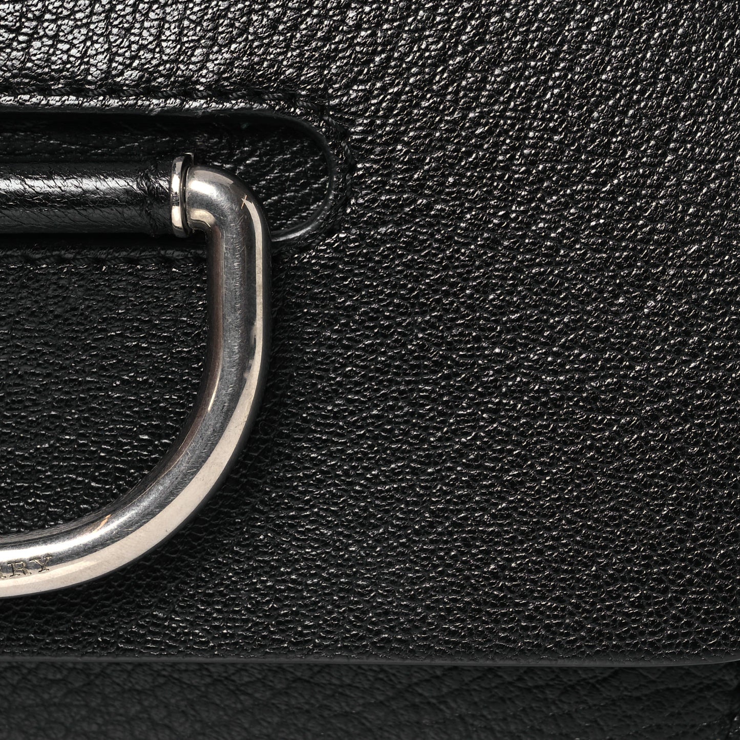 Goatskin Mini D-Ring Bag Black