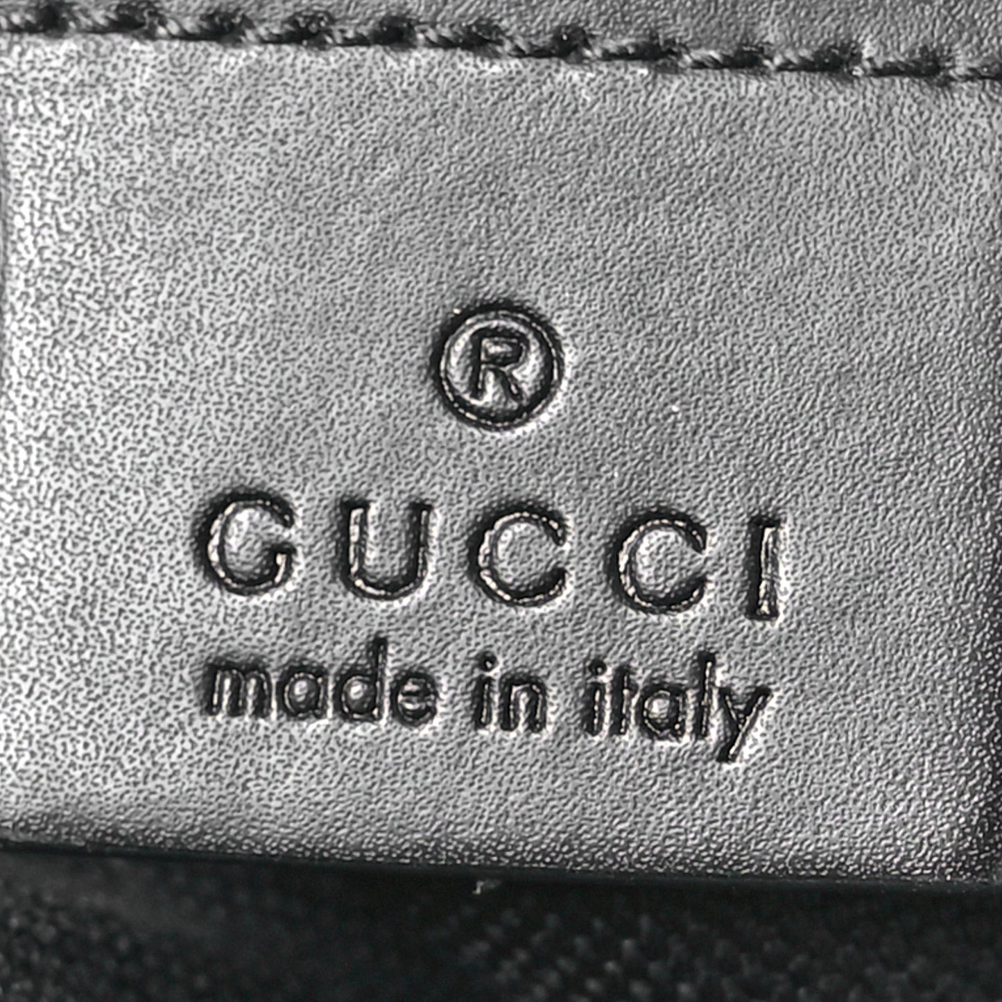GG Supreme Monogram Appia Calfskin Web Flat Messenger Bag Black Grey