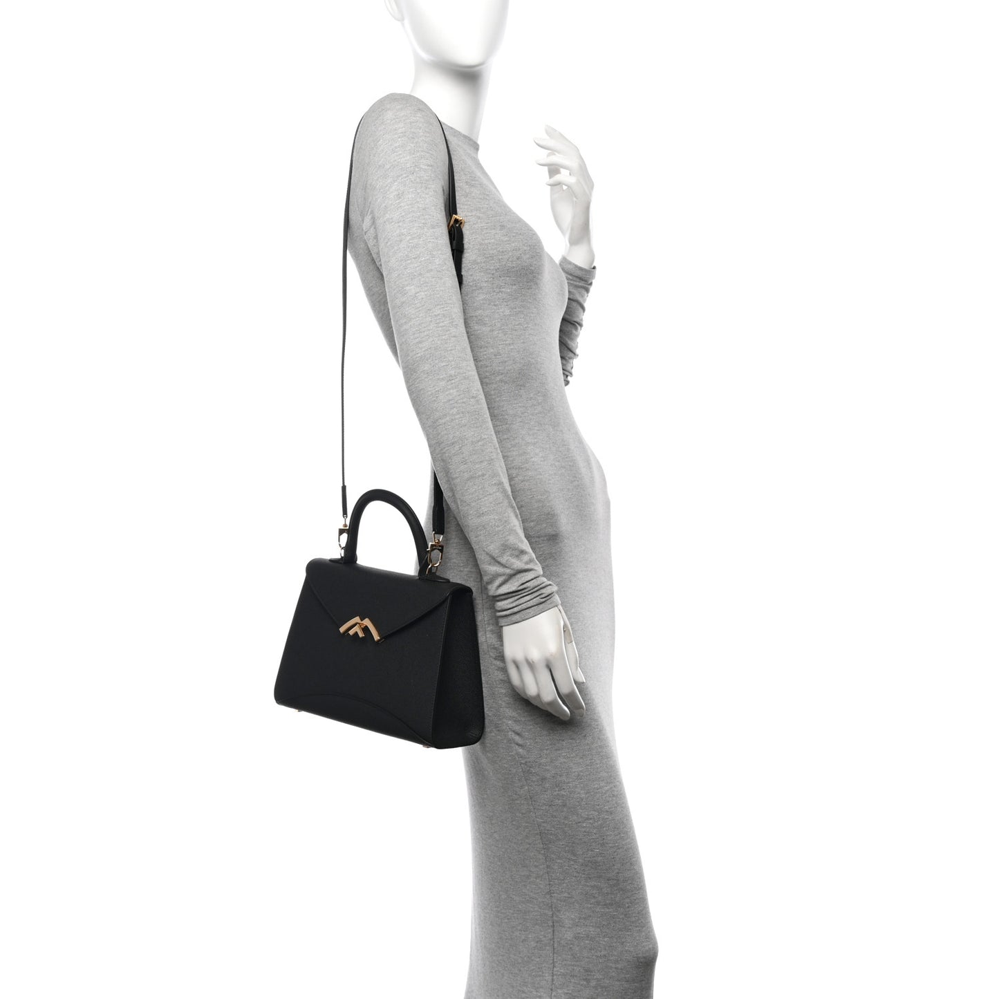Carat Calfskin Gabrielle PM Black