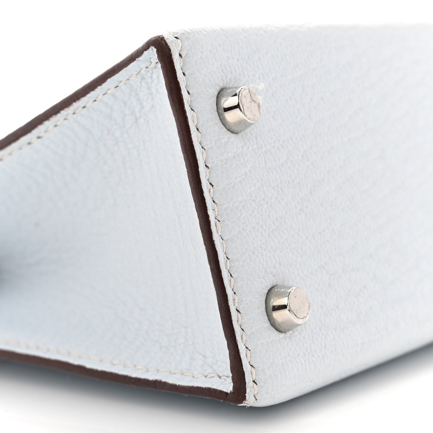 Hermes Chevre Mysore Mini Kelly Sellier 20 Bleu Brume 9 of 17