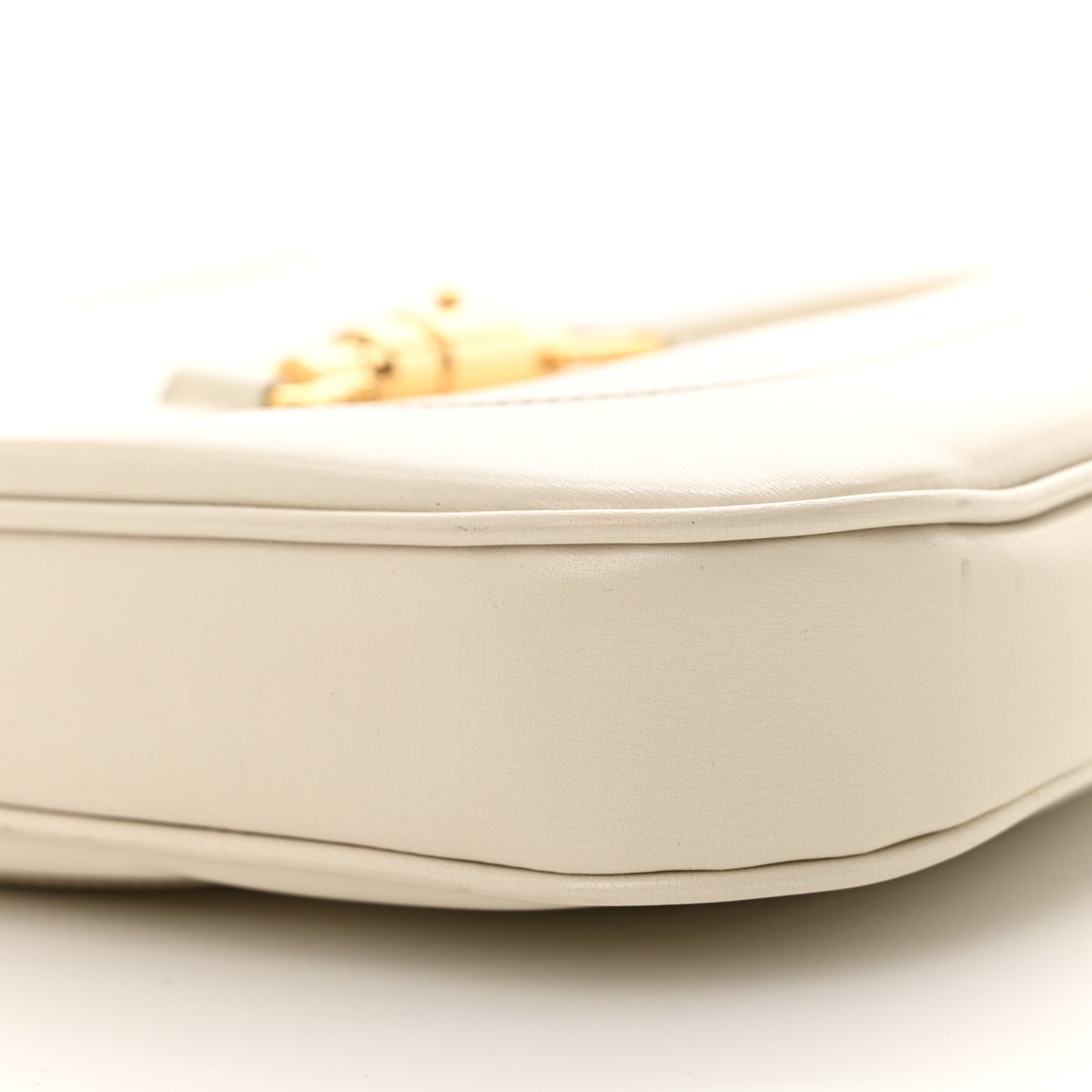 Boarded Dyana Lux Calfskin Small Jackie 1961 Hobo Mystic White